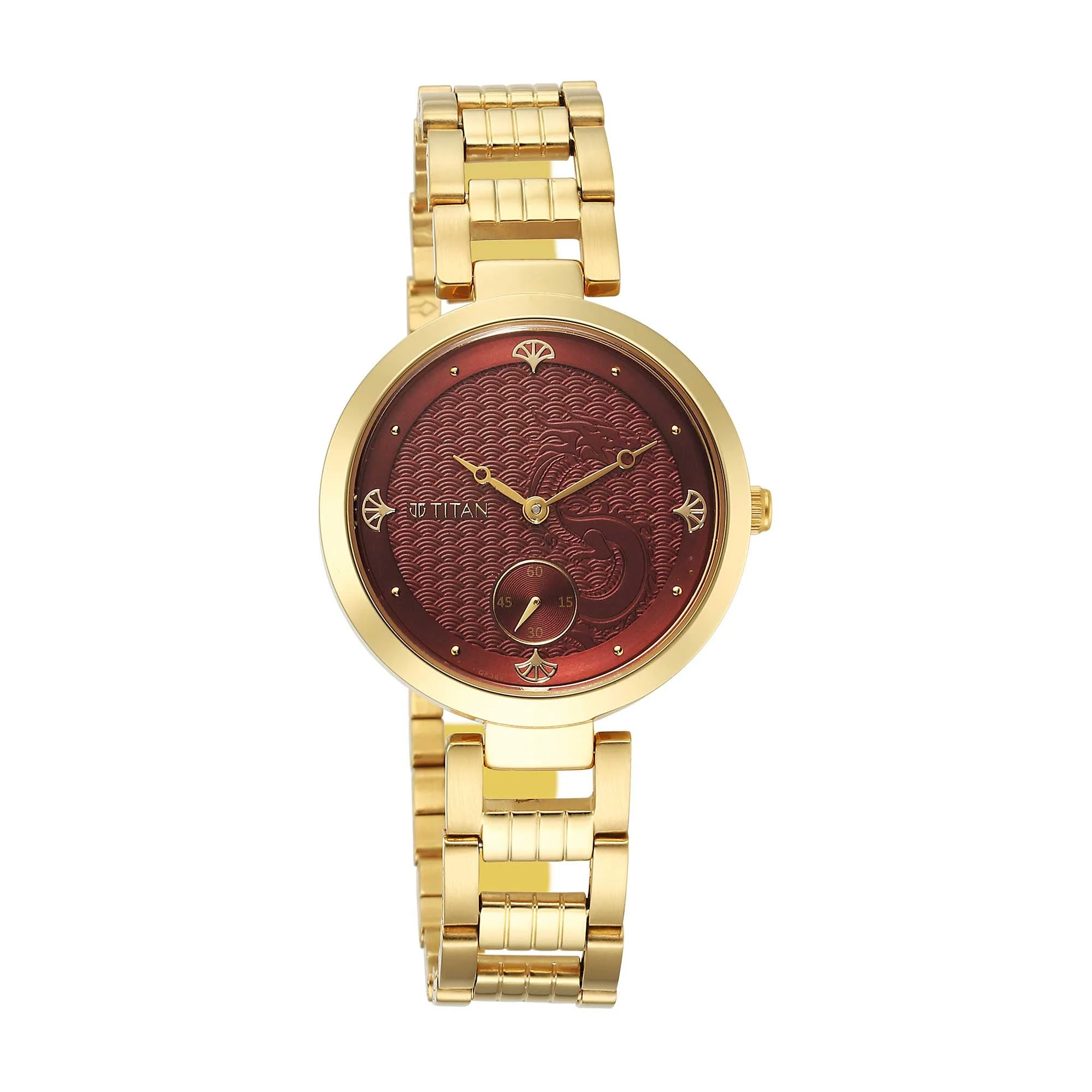 Titan Tet Red Dial Analog Stainless steel Strap Watch for Men - Image 3