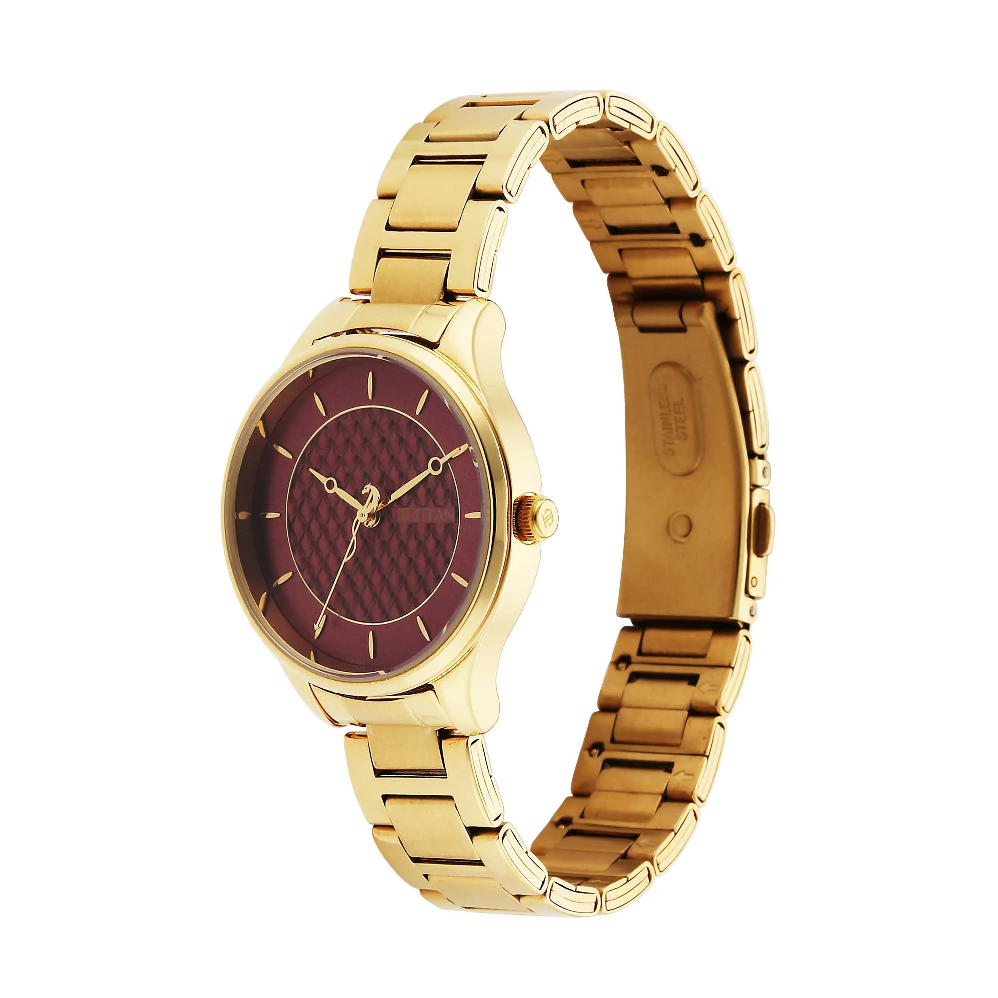 Titan Tet Red Dial Analog Stainless steel Strap Watch for Men - Image 4
