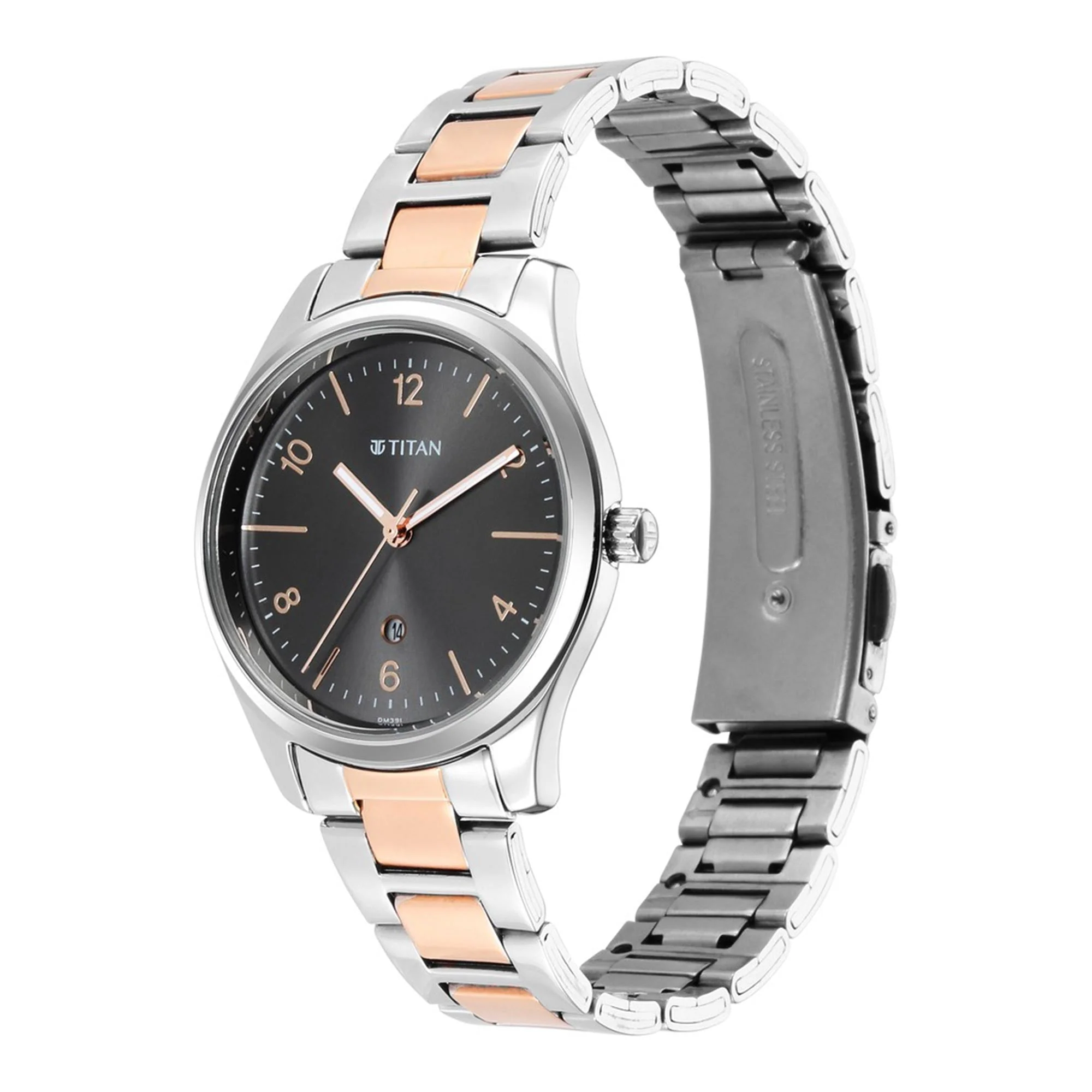 Titan Trendsetters Anthracite Dial Women Watch With Stainless Steel Strap - Image 3