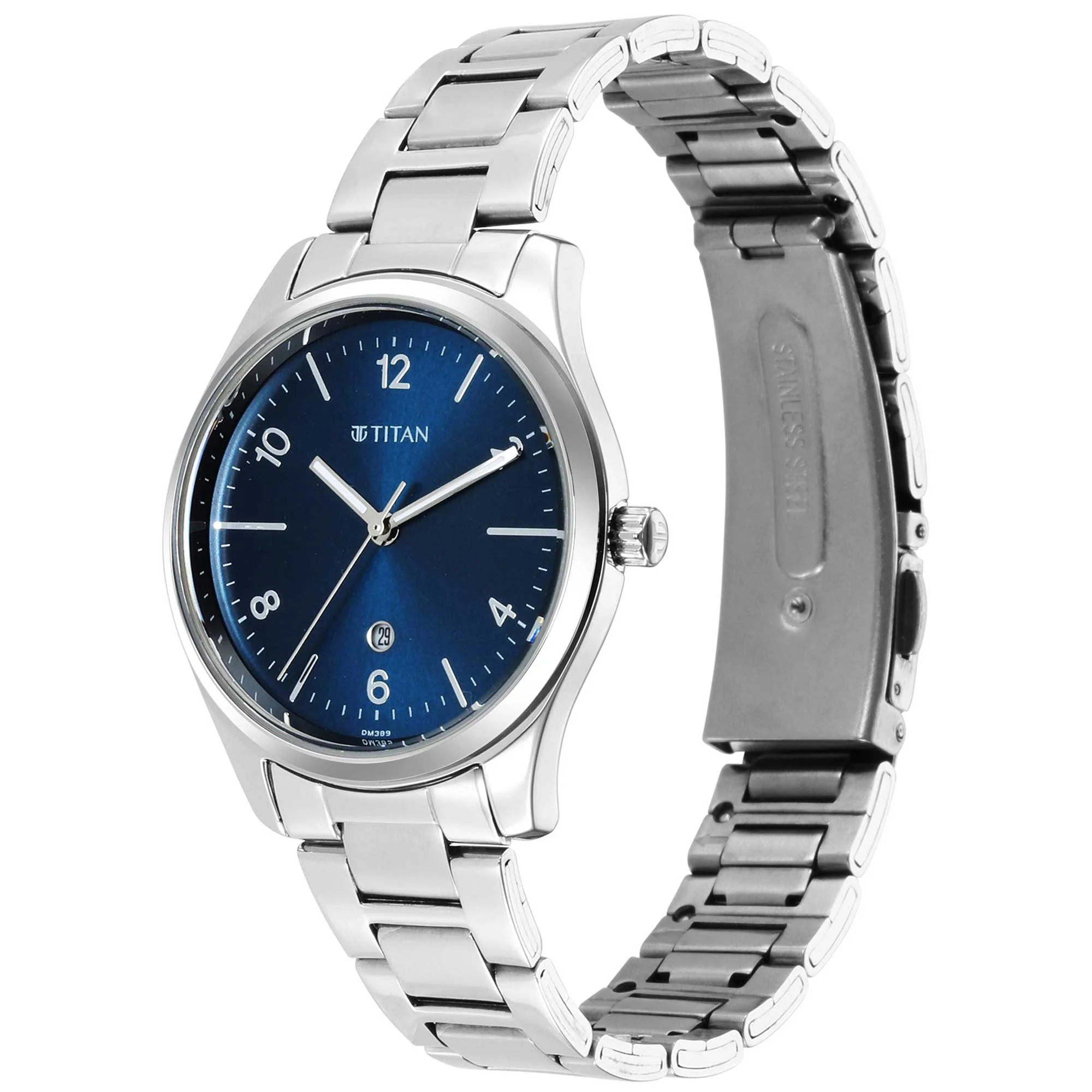 Titan Trendsetters Blue Dial Analog Stainless Steel Strap Watch for Women - Image 3