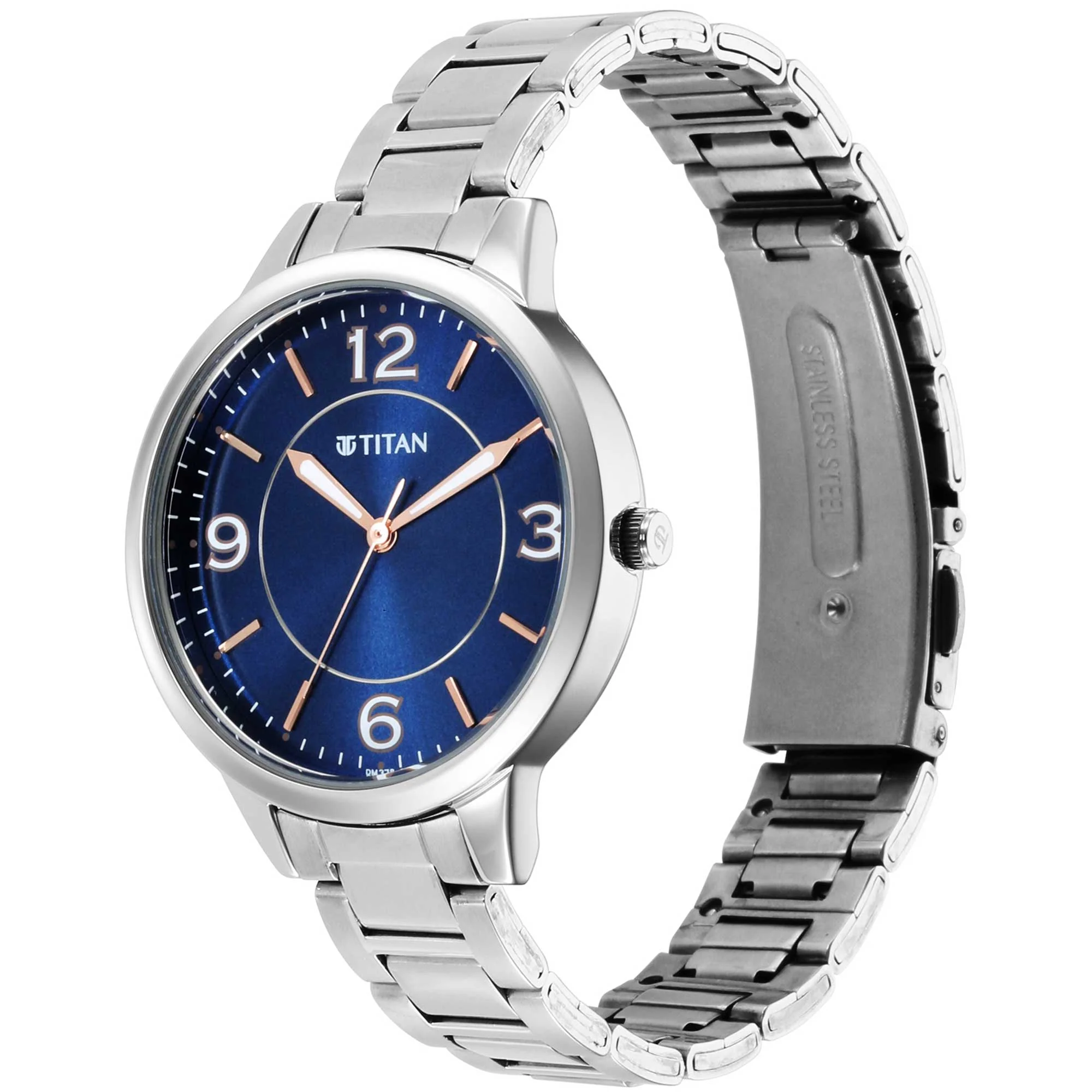 Titan Trendsetters Blue Dial Women Watch With Stainless Steel Strap - Image 3