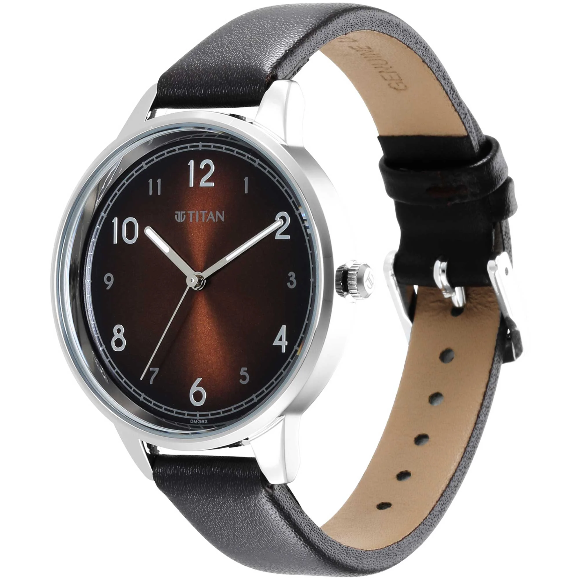 Titan Trendsetters Brown Dial Women Watch With Leather Strap - Image 3