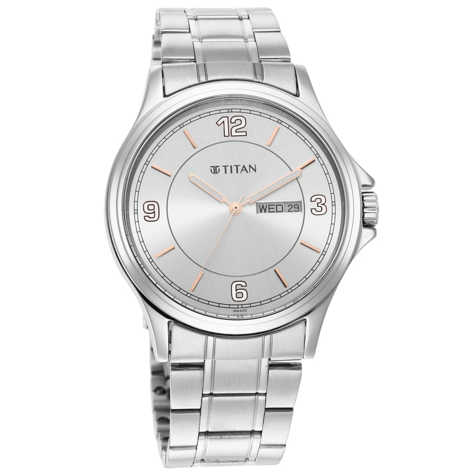 Titan Trendsetters Light Champ Dial Analog Stainless Steel Strap watch for Men - Image 2