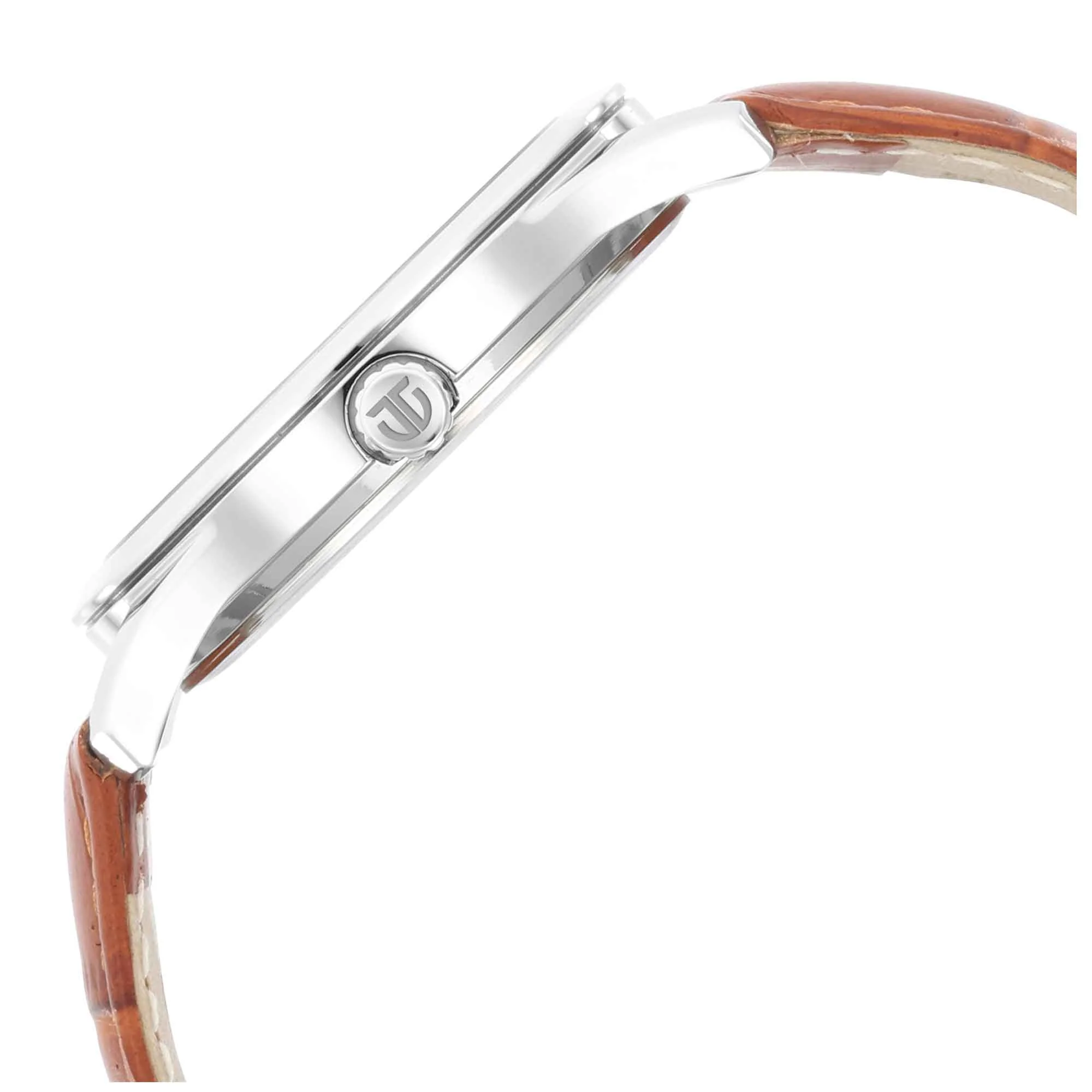 Titan Trendsetters Light Rose Gold Dial Analog Leather Strap watch for Men - Image 4