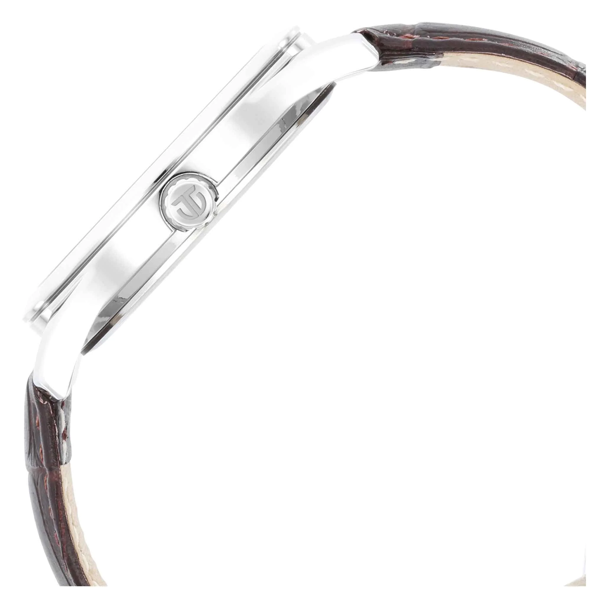 Titan Trendsetters Silver White Dial Analog Leather Strap watch for Men - Image 5