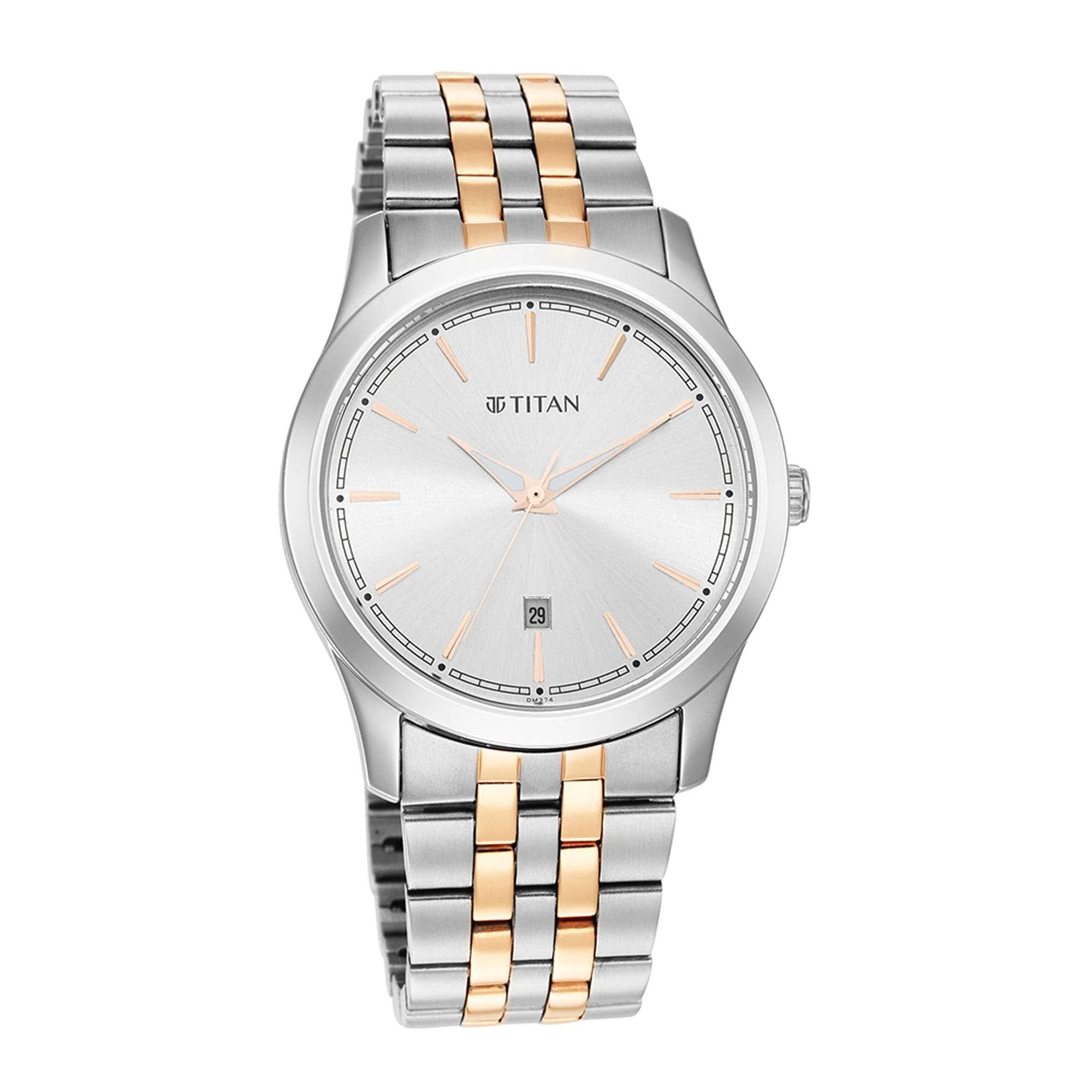 Titan Trendsetters Silver White Dial Analog Stainless Steel Strap watch for Men - Image 2