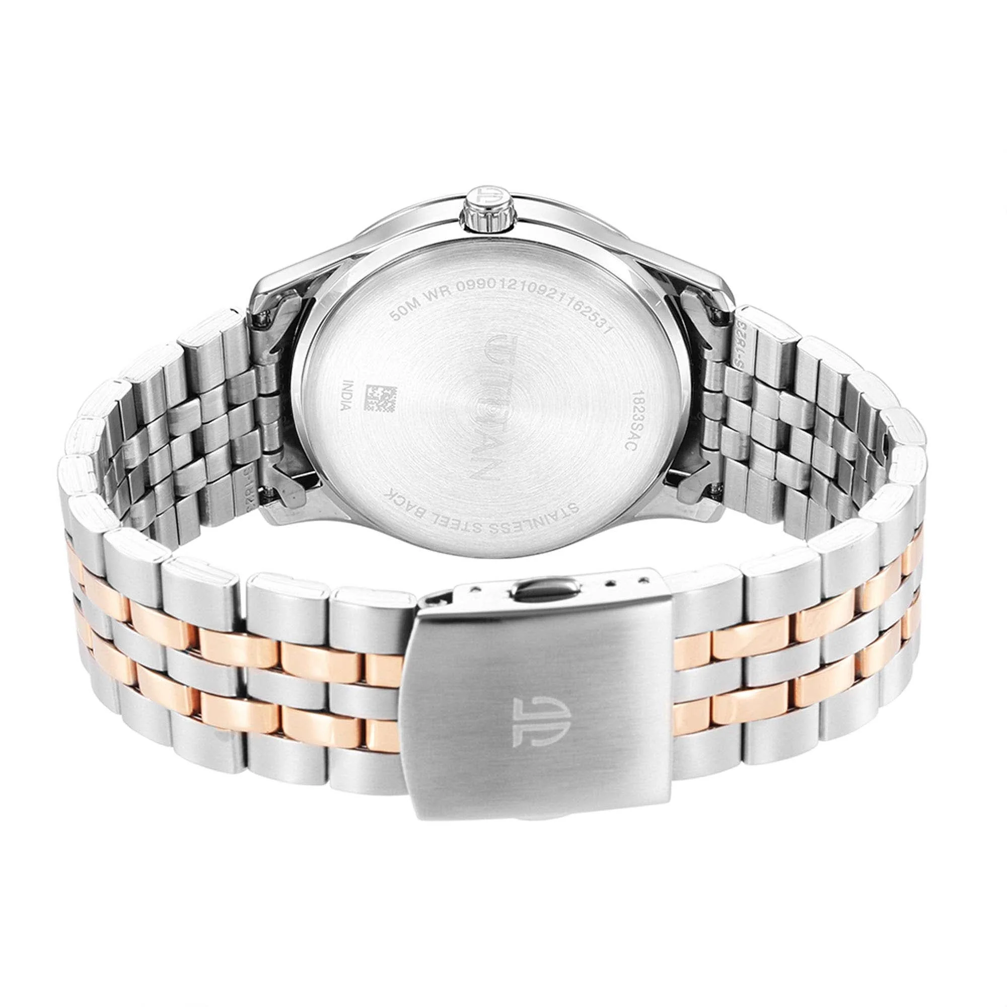 Titan Trendsetters Silver White Dial Analog Stainless Steel Strap watch for Men - Image 5
