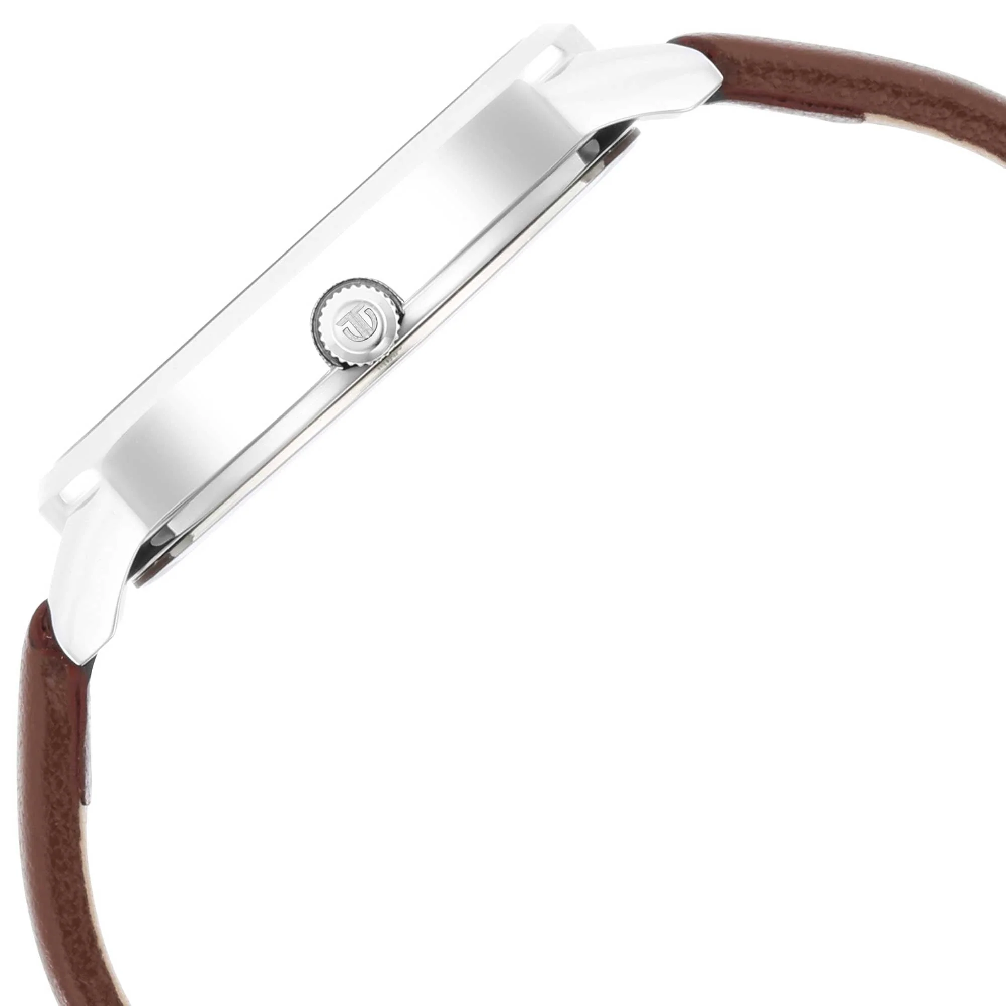 Titan Trendsetters Silver white Dial Women Watch With Leather Strap - Image 4