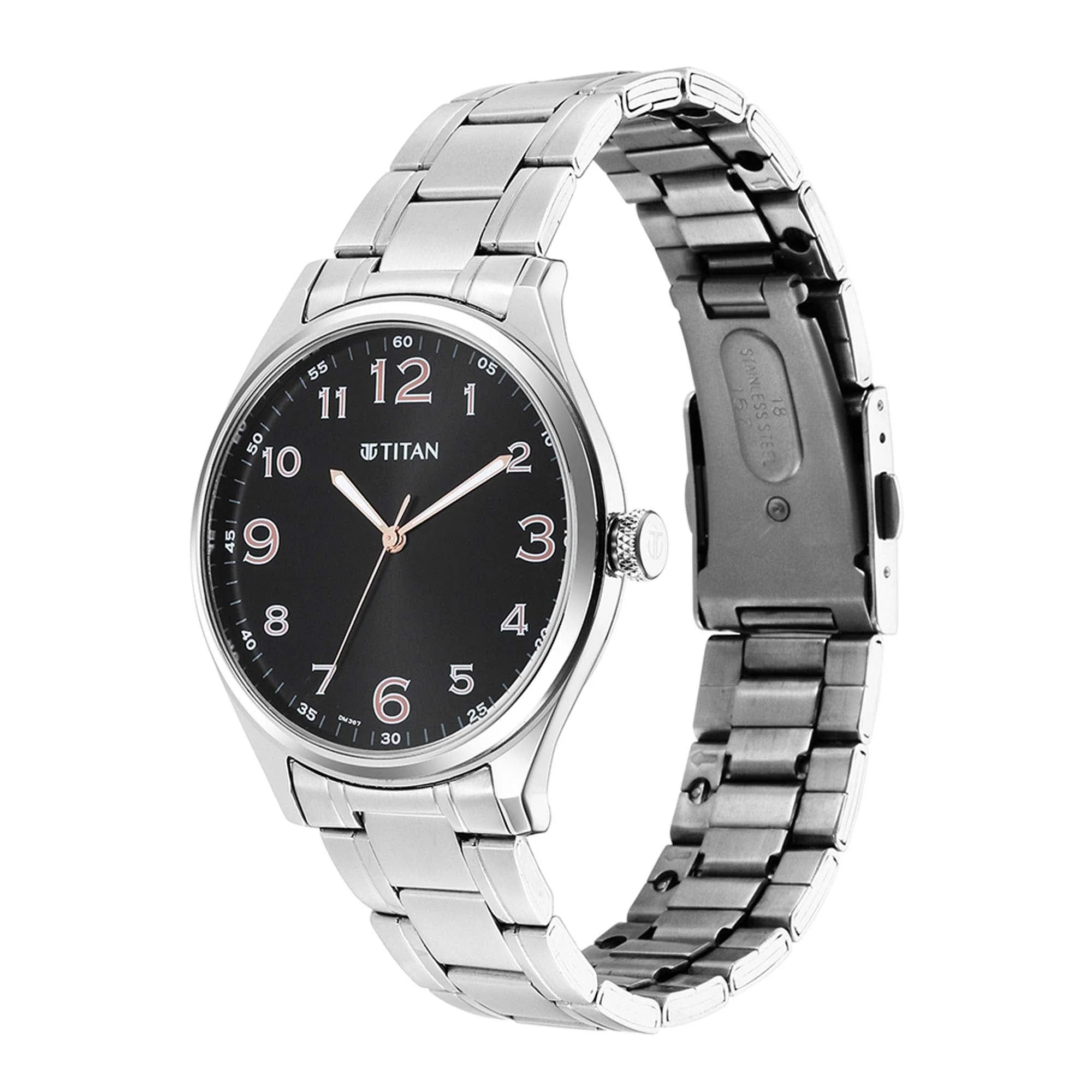 Titan TrendsettersBlack Dial Analog Stainless Steel Strap watch for Men - Image 3