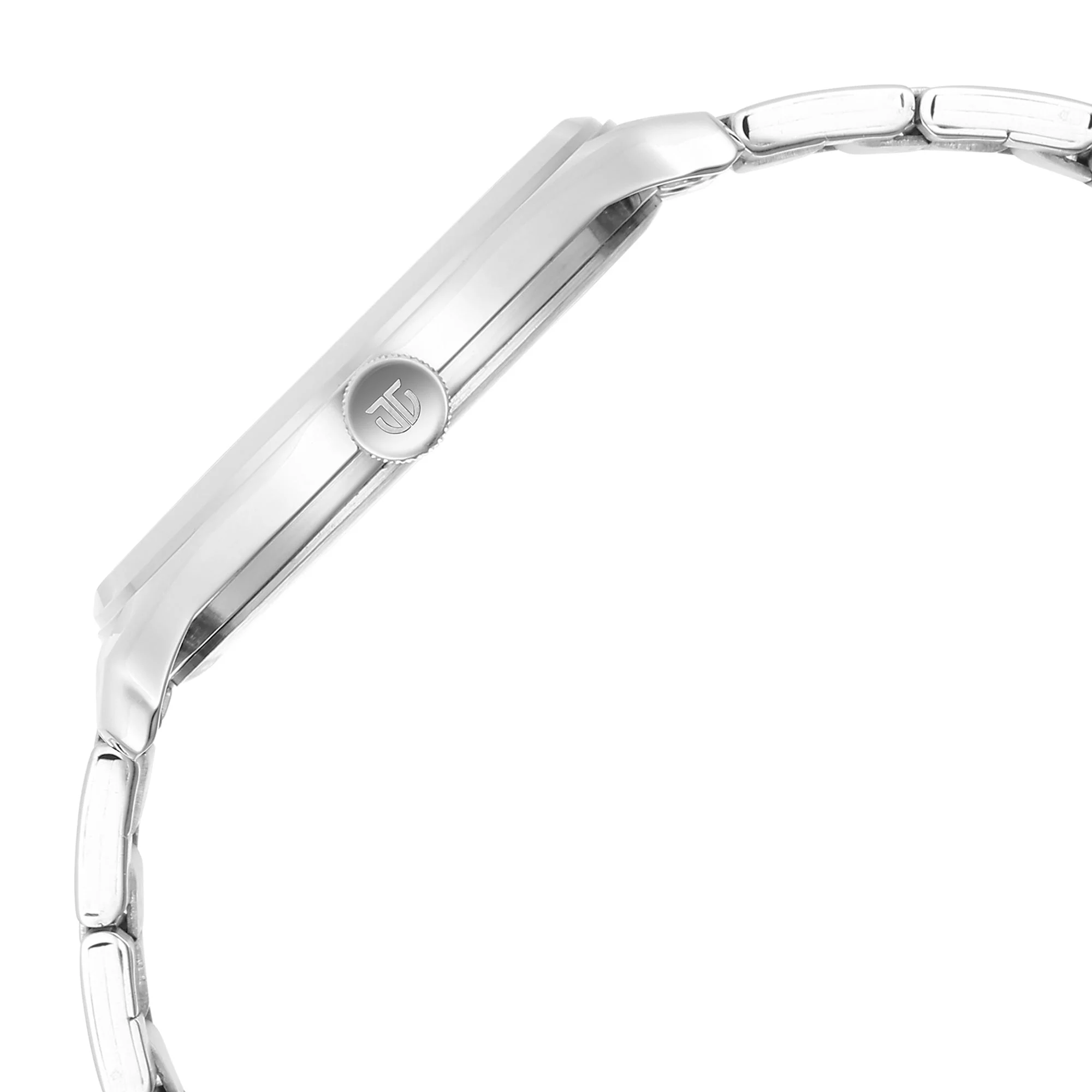 Titan Urban Analog Silver White Dial Metal Strap Watch for Men - Image 4