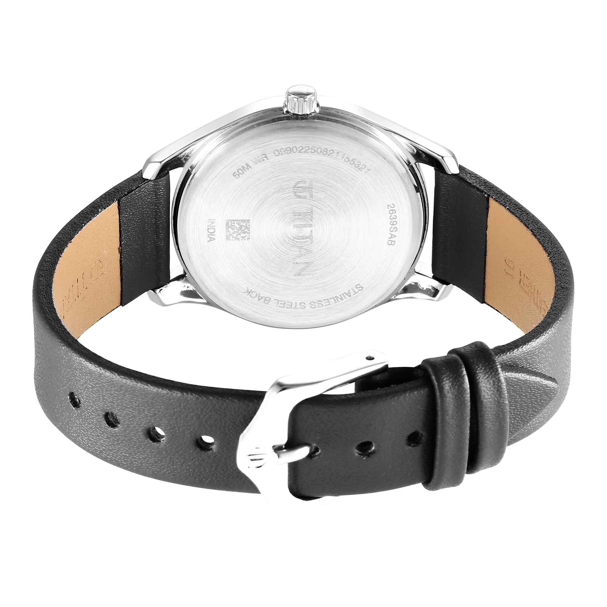 Titan Urban Anthracite Dial Analog Leather Strap watch for Women - Image 5