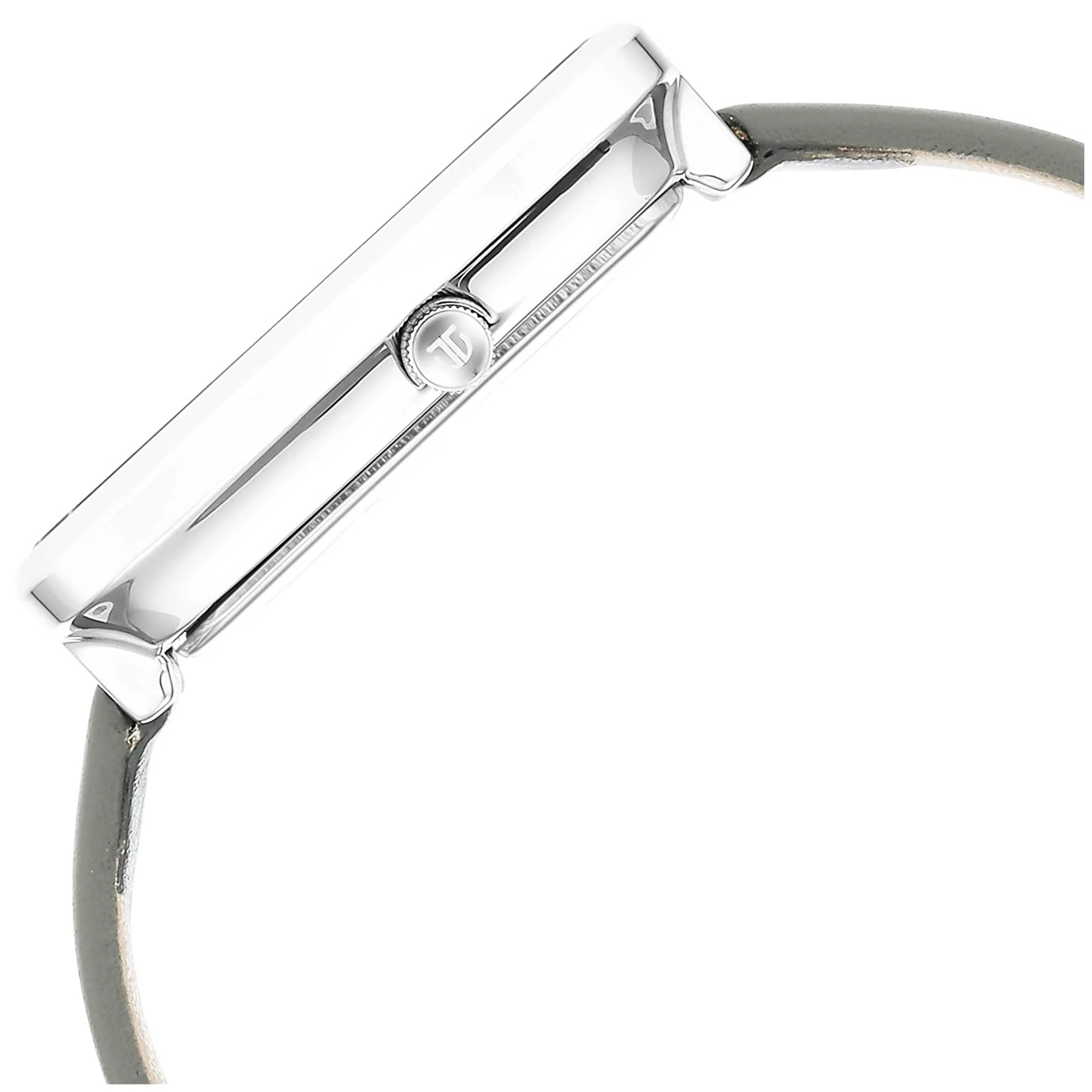 Titan Wander Silver White Dial Analog Leather Strap Watch for Women - Image 5