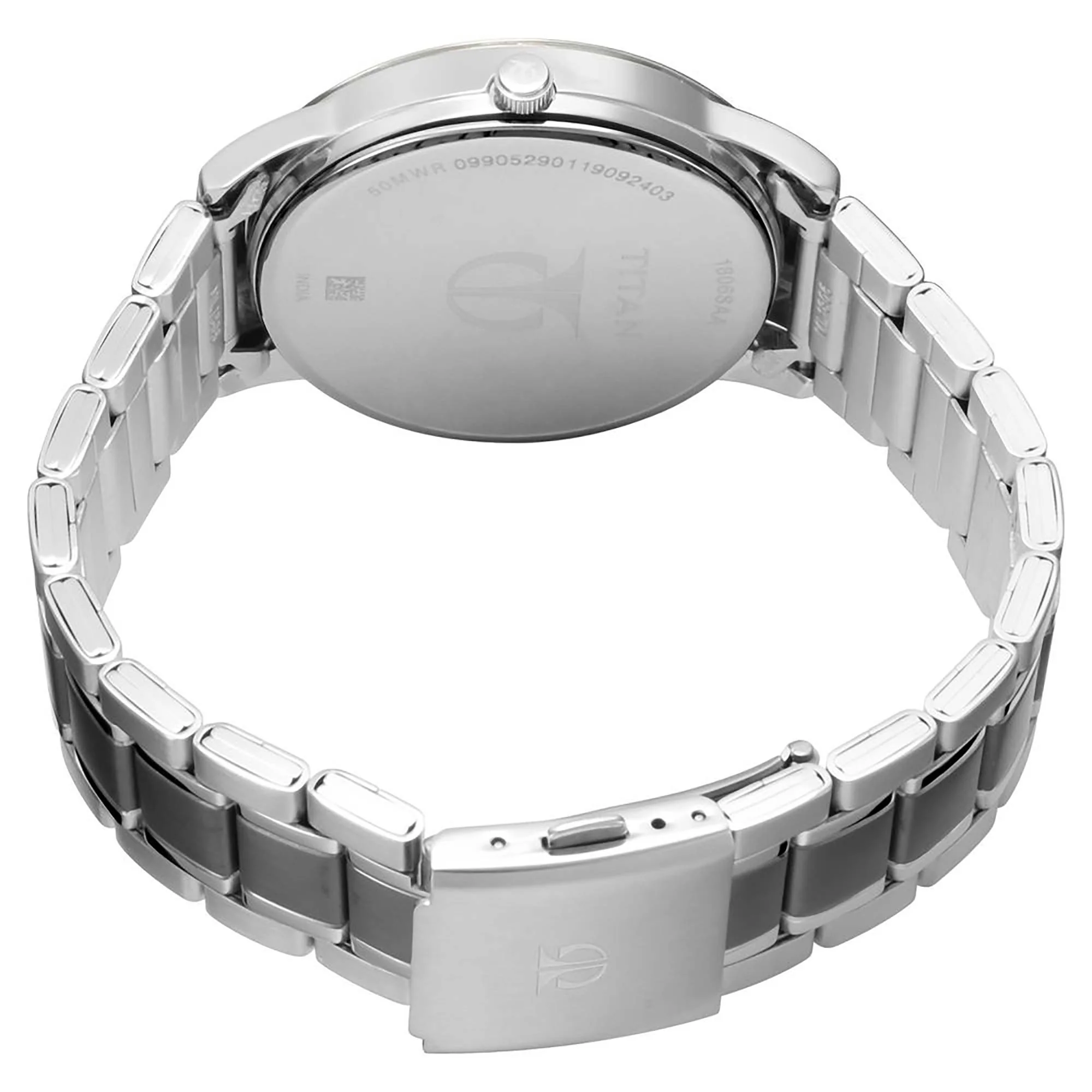 Titan Workwear Anthracite Dial Analog with Date Stainless Steel Strap watch for Men - Image 4