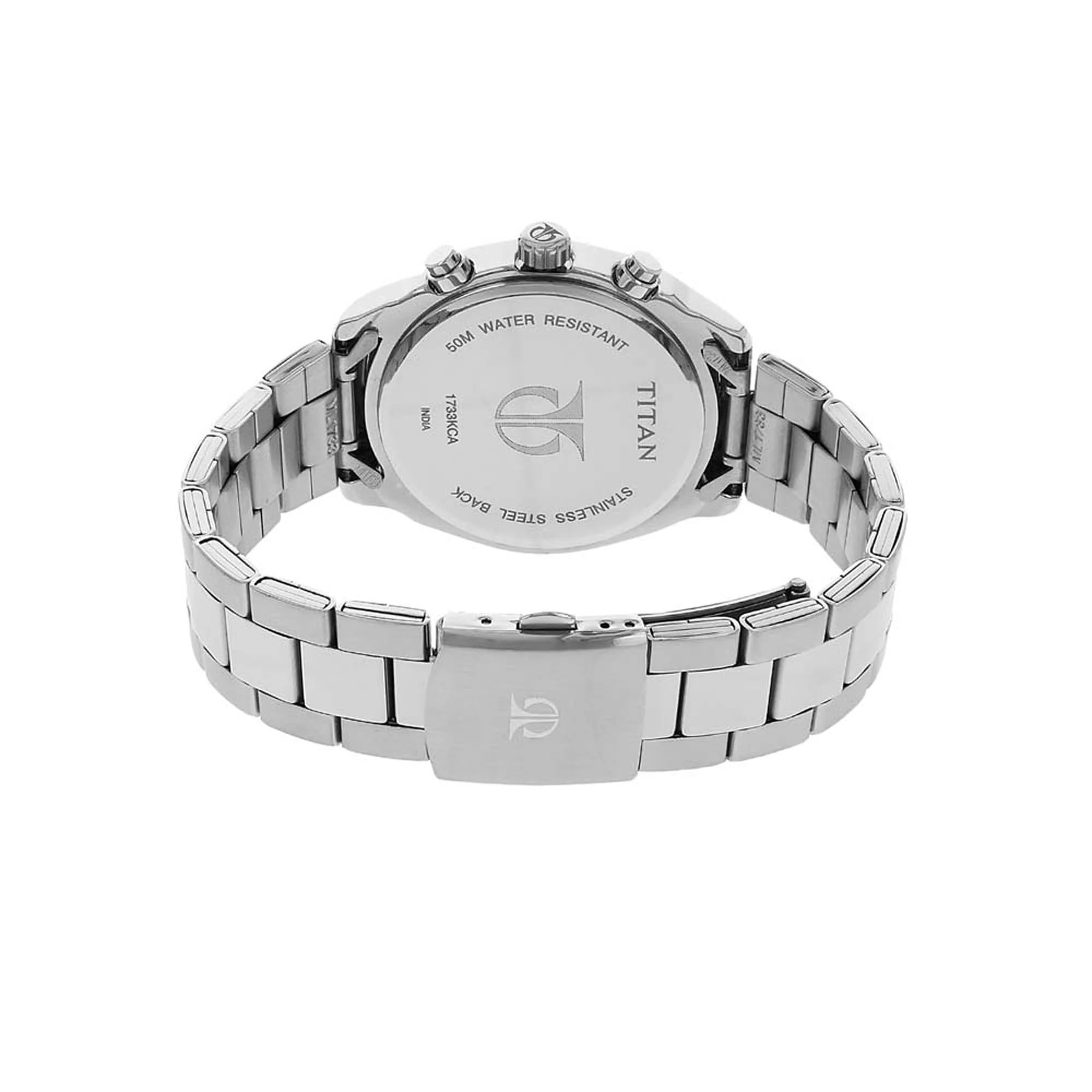 Titan Workwear Anthracite Dial Multi Stainless Steel Strap watch for Men - Image 5