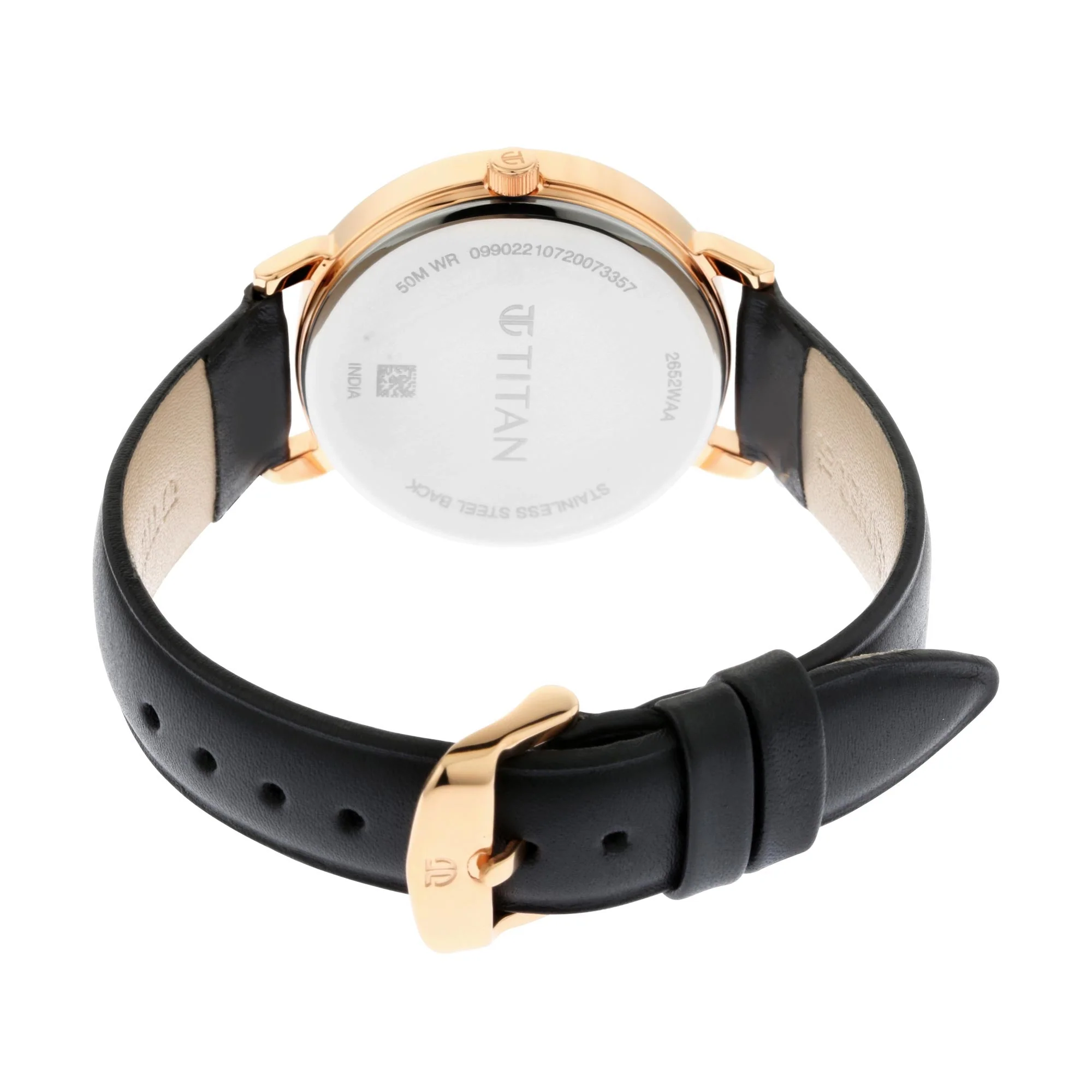 Titan Workwear Black Dial Multi Leather Strap watch for Women - Image 5