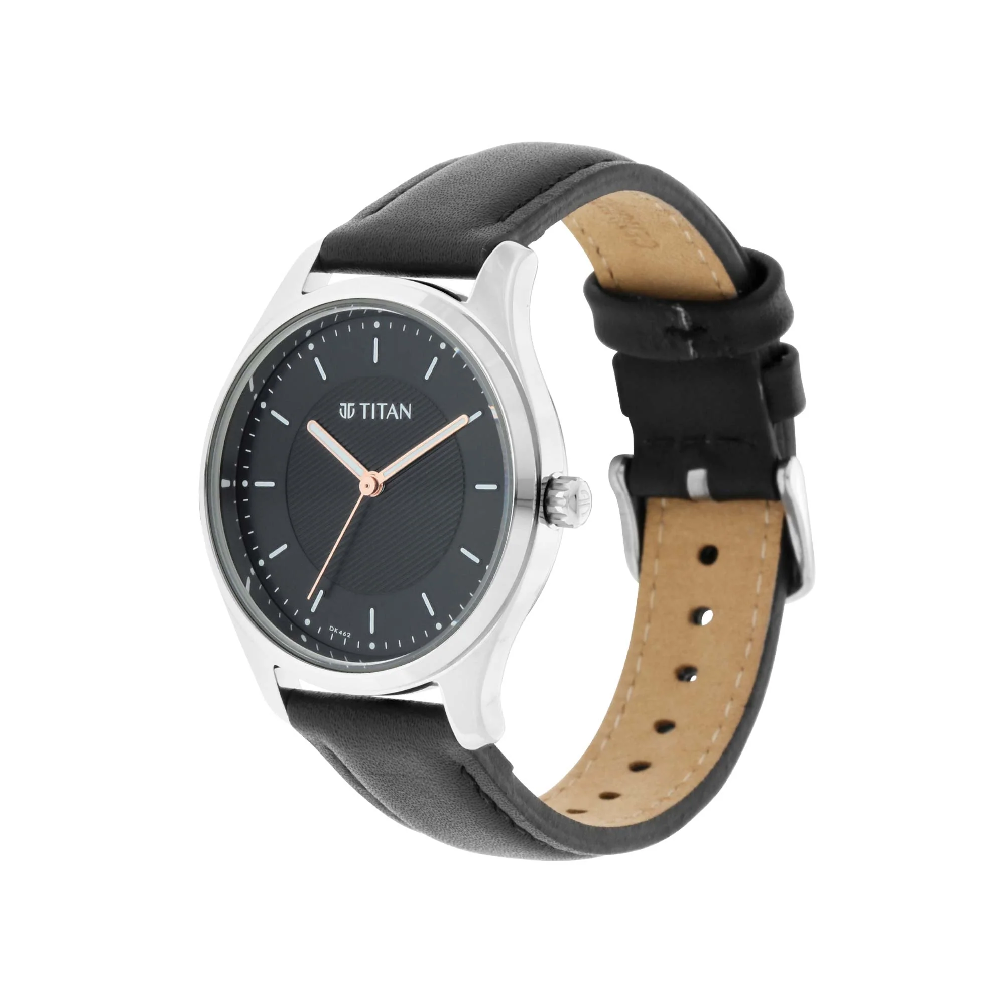 Titan Workwear Black Dial Women Watch With Leather Strap - Image 2
