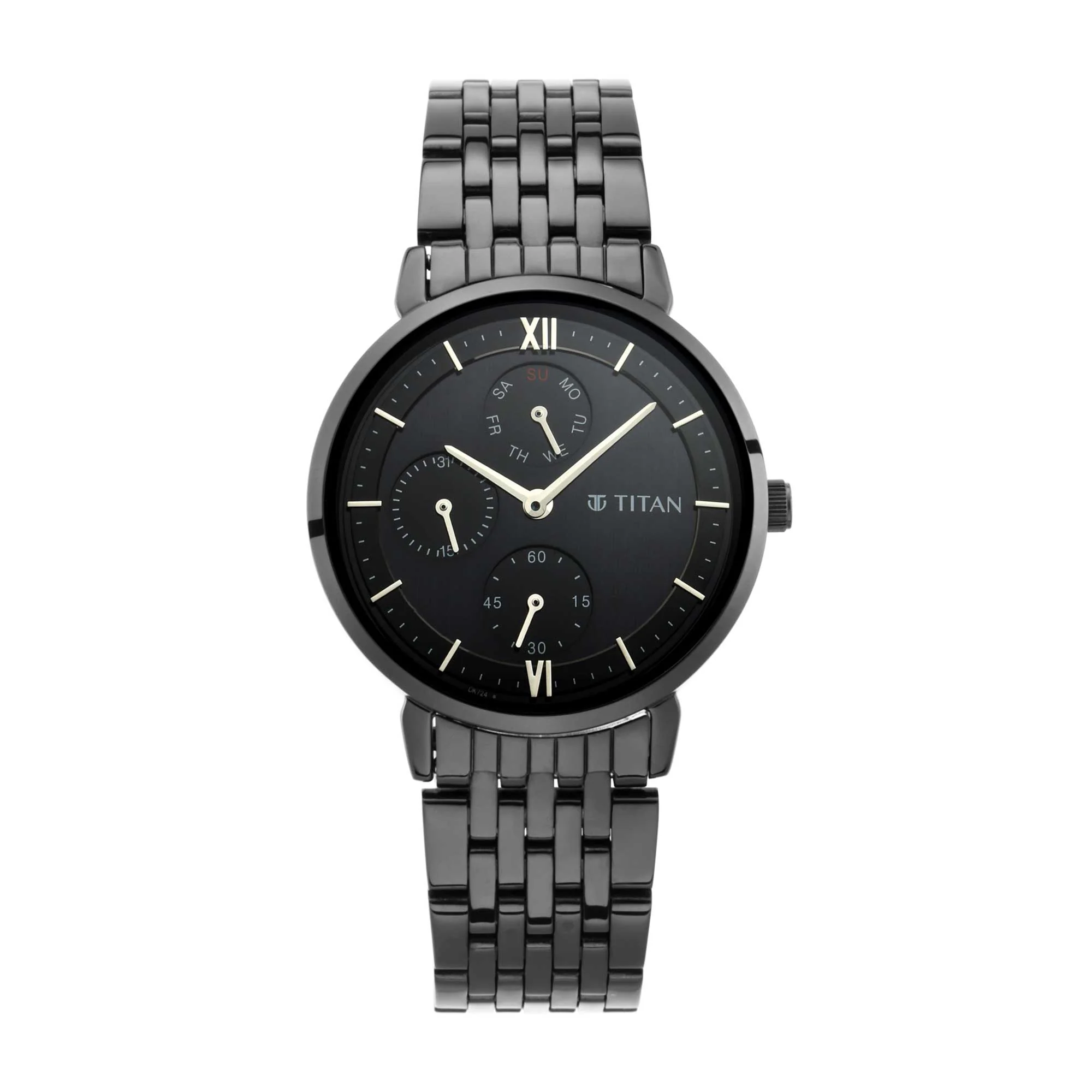 Titan Workwear Black Dial Women Watch With Metal Strap - Image 2