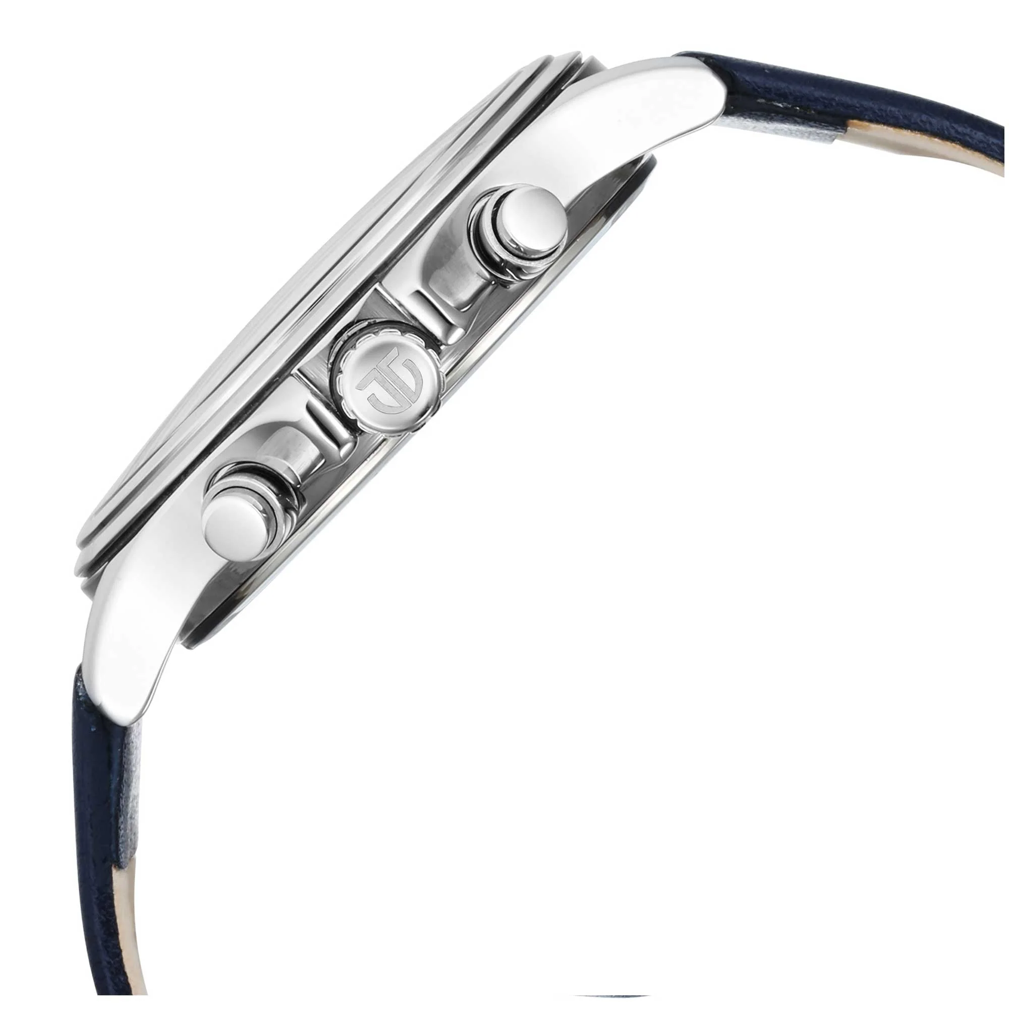 Titan Workwear Blue Dial Dual Time Leather Strap watch for Men - Image 4
