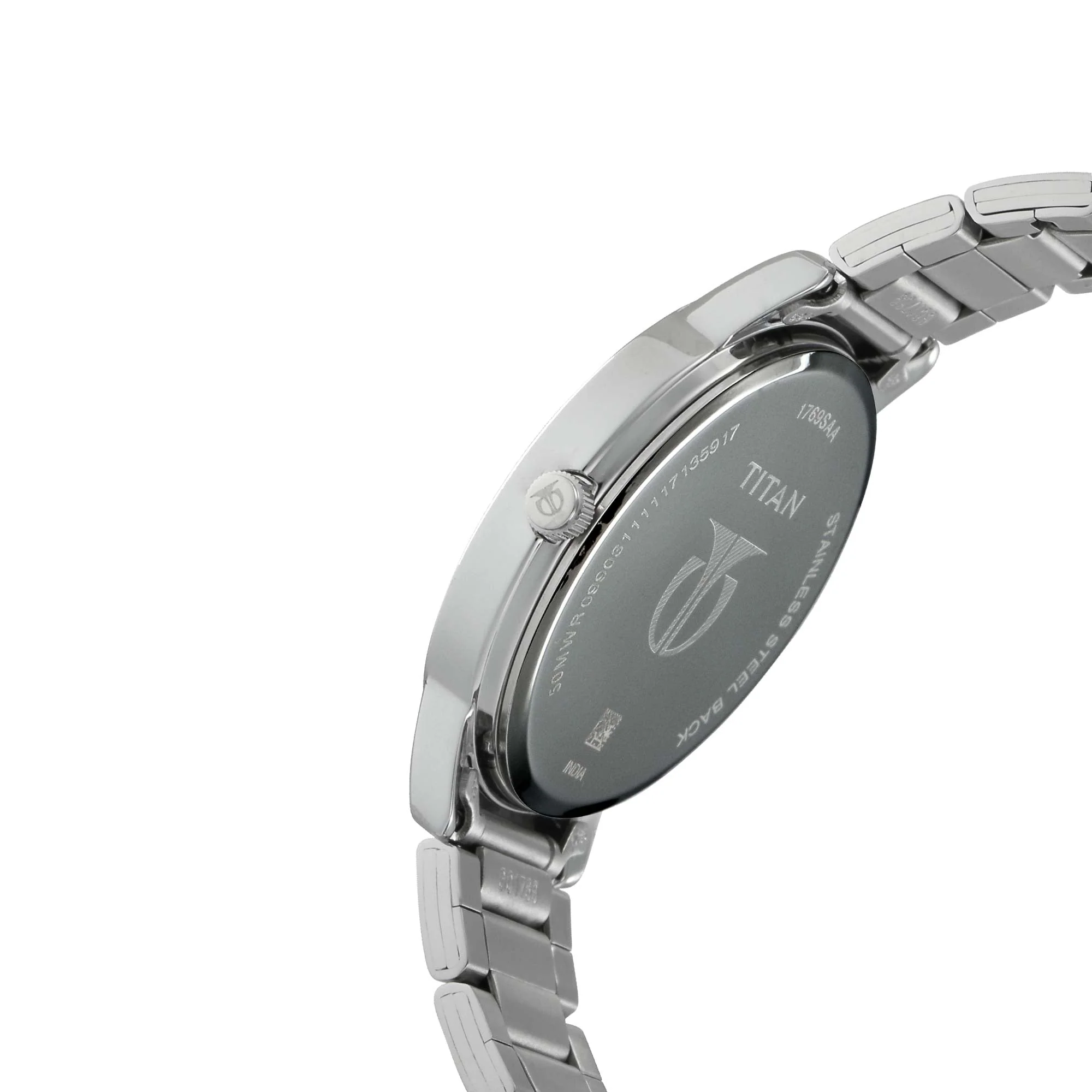 Titan Workwear Blue Dial Multi Stainless Steel Strap watch for Men - Image 4