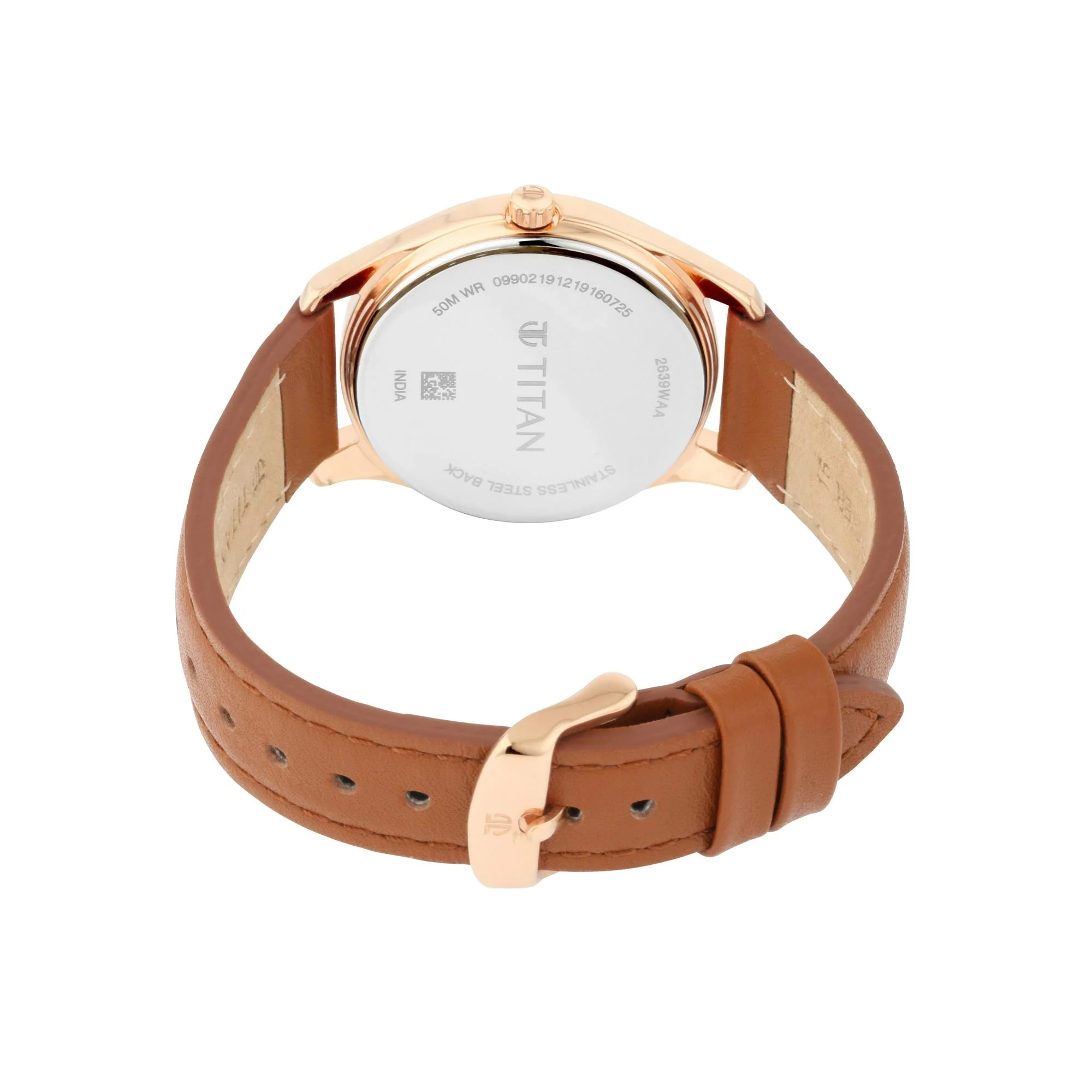 Titan Workwear Green Dial Analog Leather Strap Watch for Women - Image 4