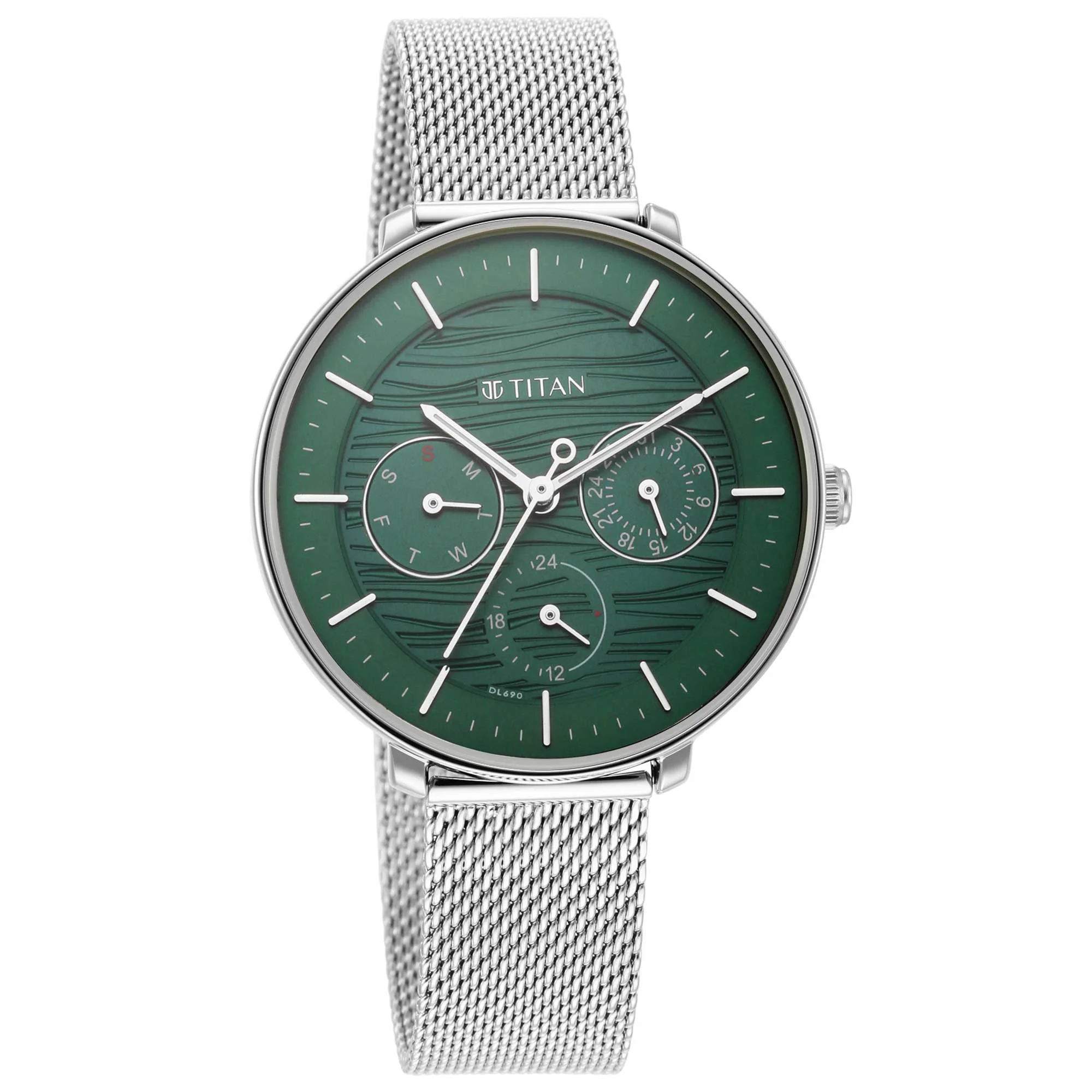 Titan Workwear Green Dial Analog Stainless Steel Strap watch for Women - Image 2
