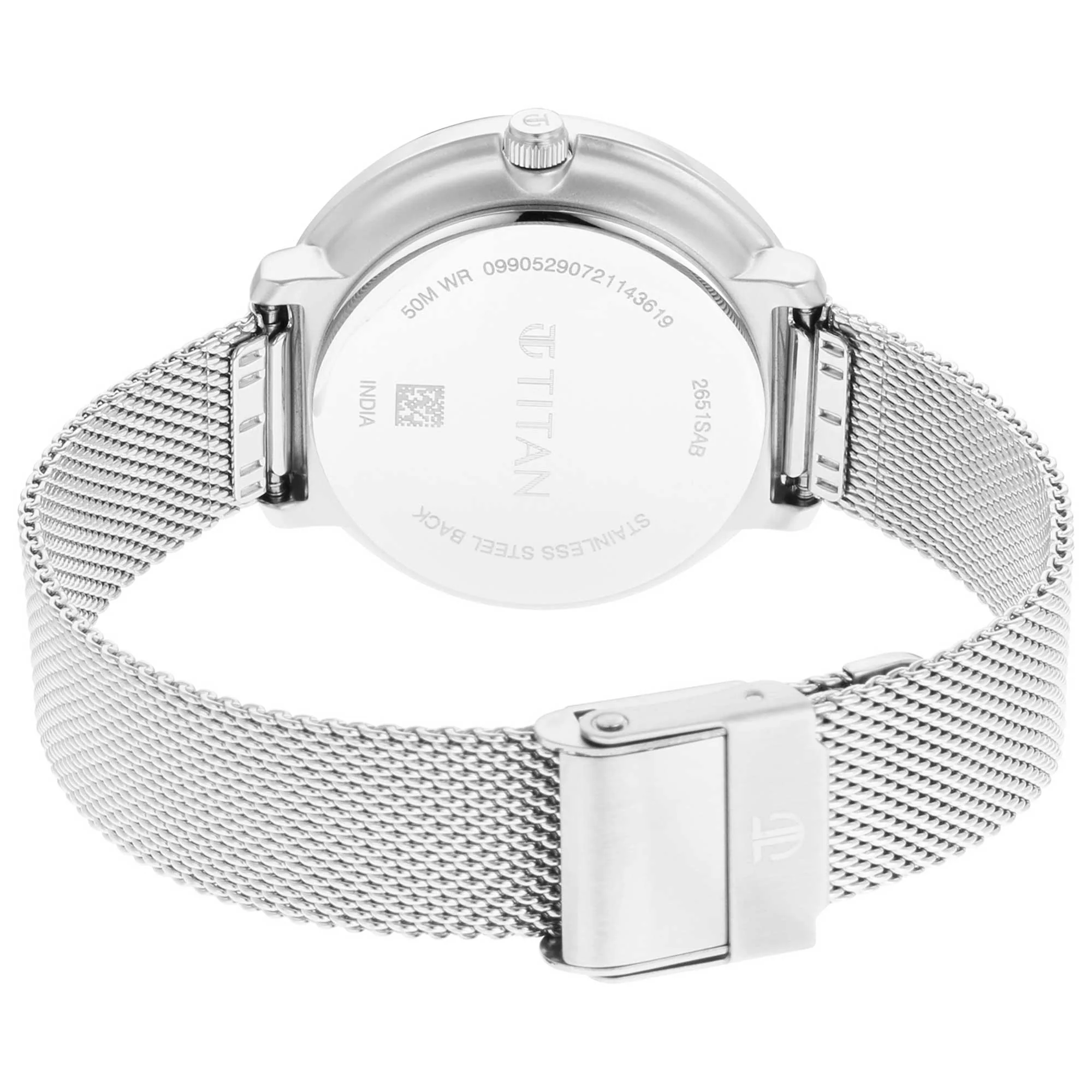 Titan Workwear Green Dial Analog Stainless Steel Strap watch for Women - Image 5