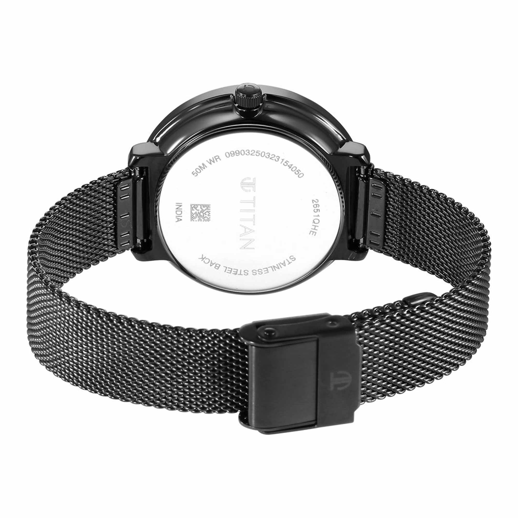Titan Workwear Mother Of Pearl Dial Stainless Steel Strap Watch for Women - Image 6