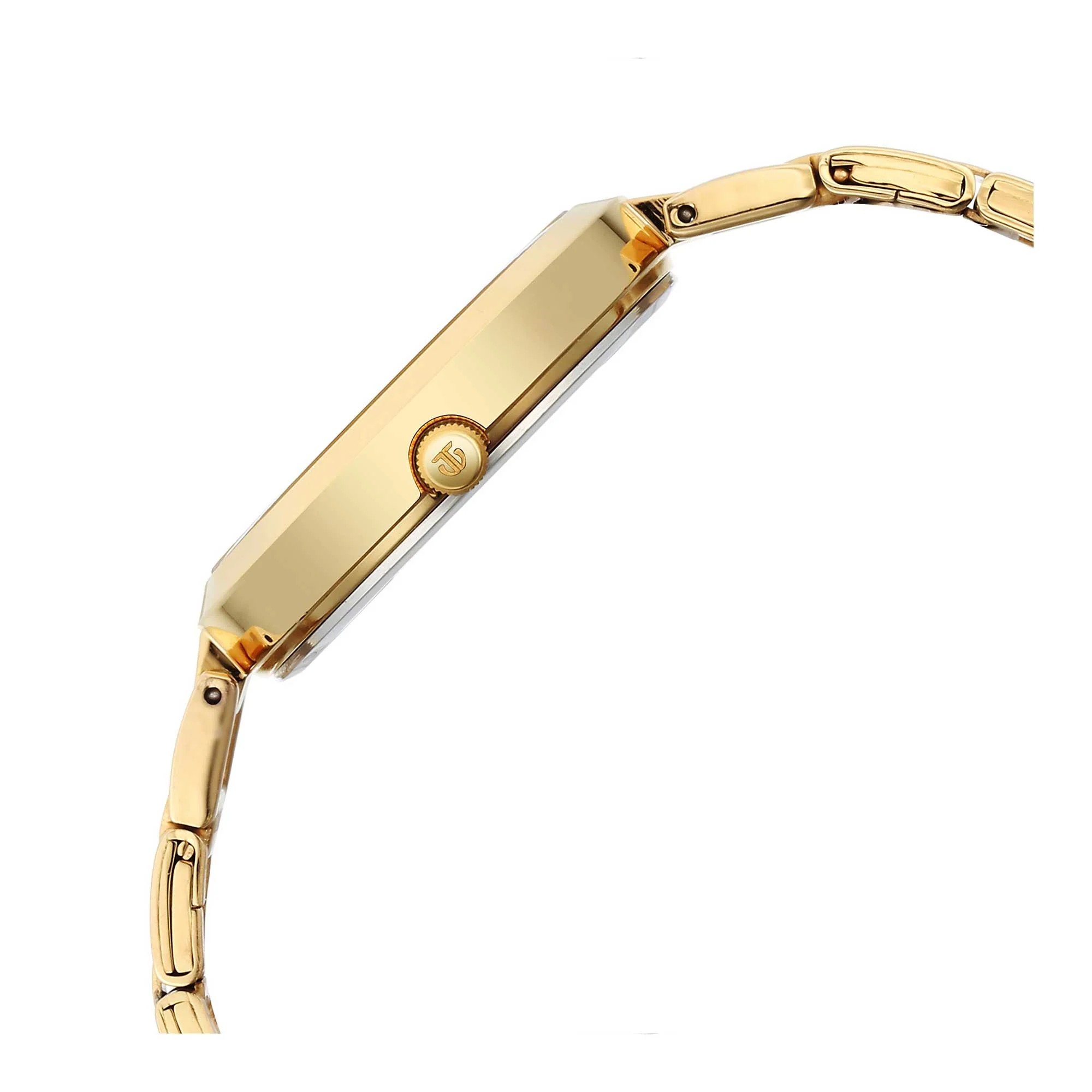 Titan Workwear Quartz Analog White Dial Golden Stainless Steel Strap Watch for Women - Image 5