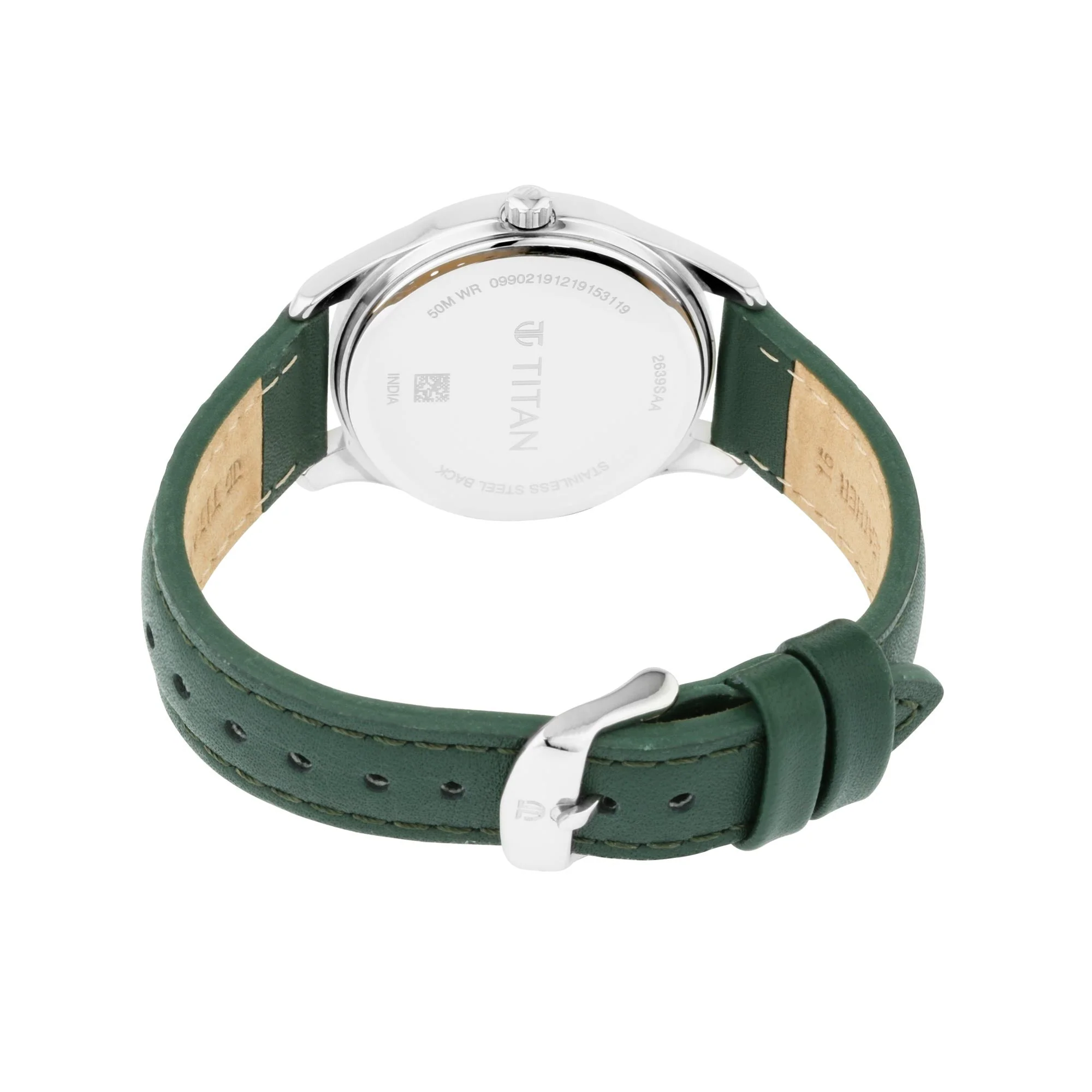 Titan Workwear White Dial Analog Leather Strap watch for Women - Image 4