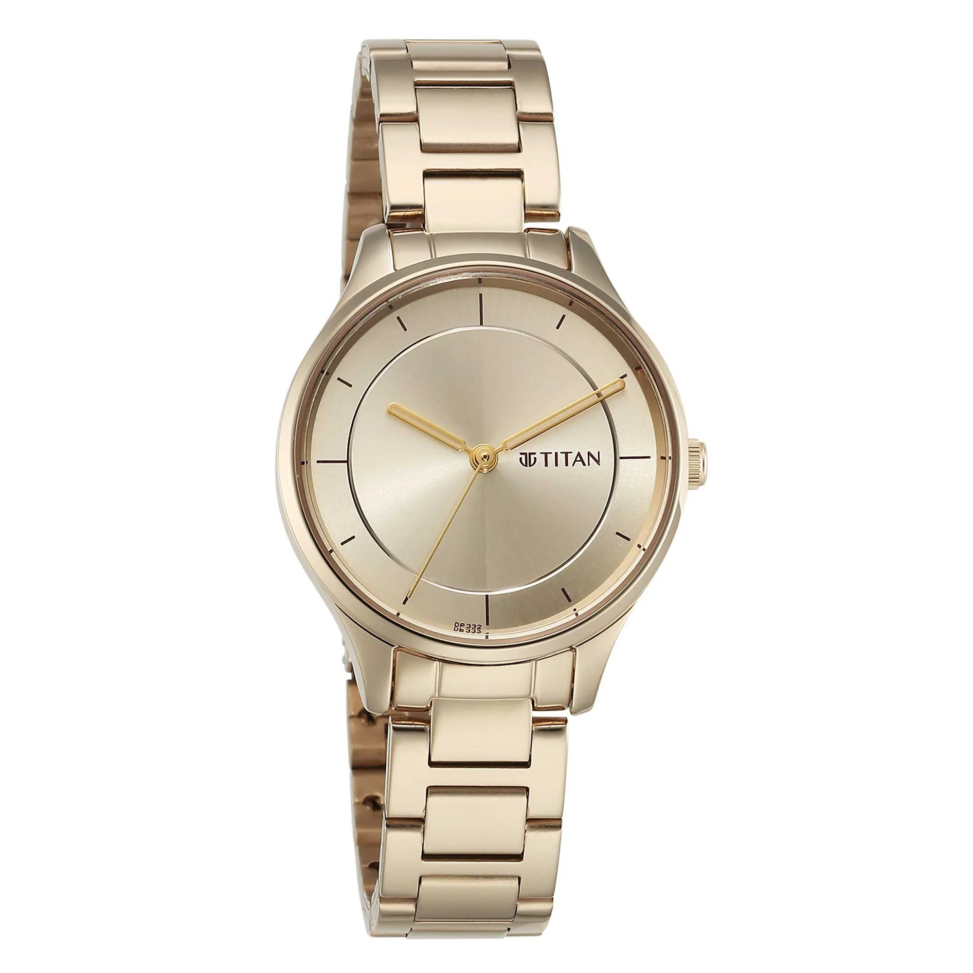 Titan Yin & Yang Light Champange Dial Analog Leather Strap Watch for Women - Image 3
