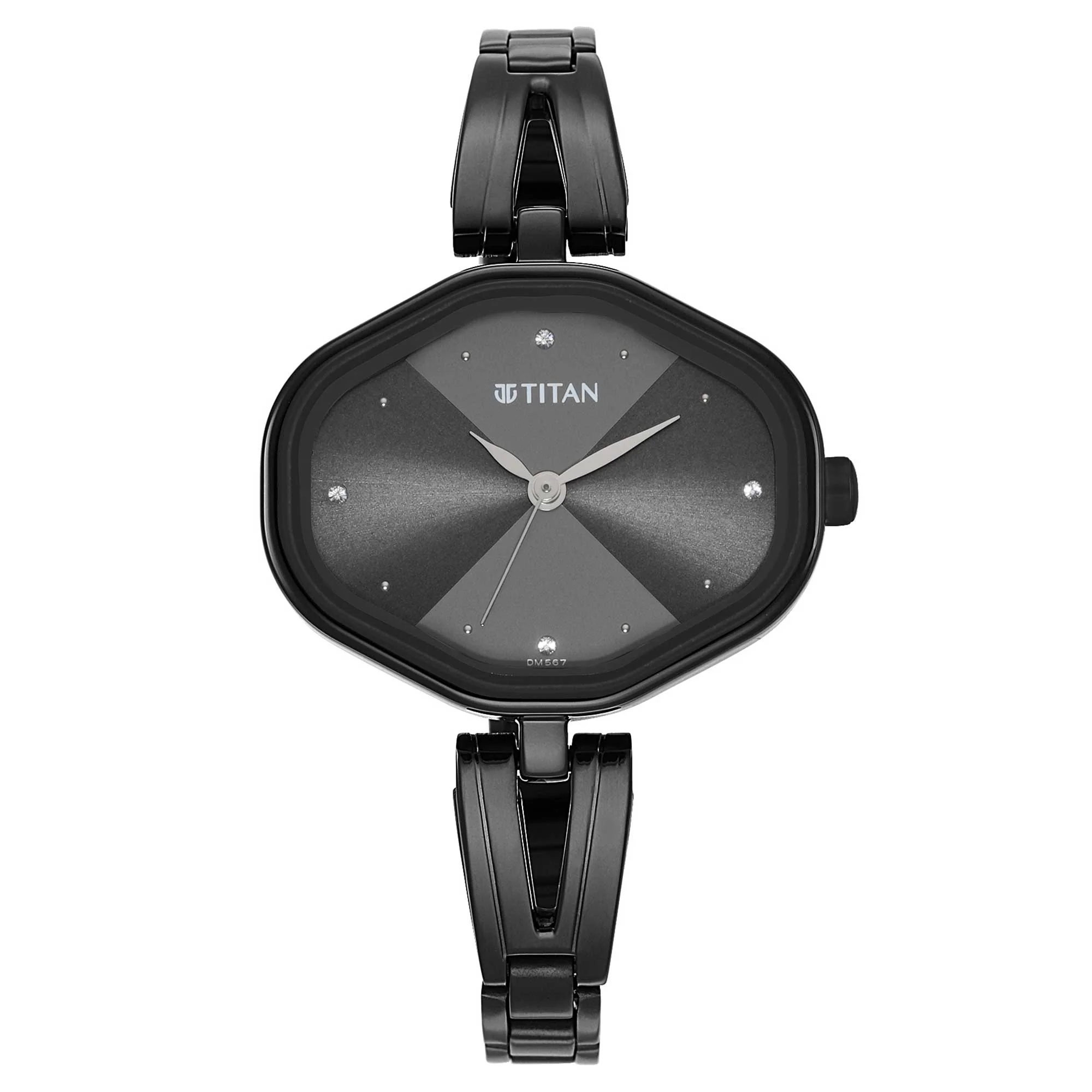 Women Karishma Black Dial Metal Strap Watch - Image 2