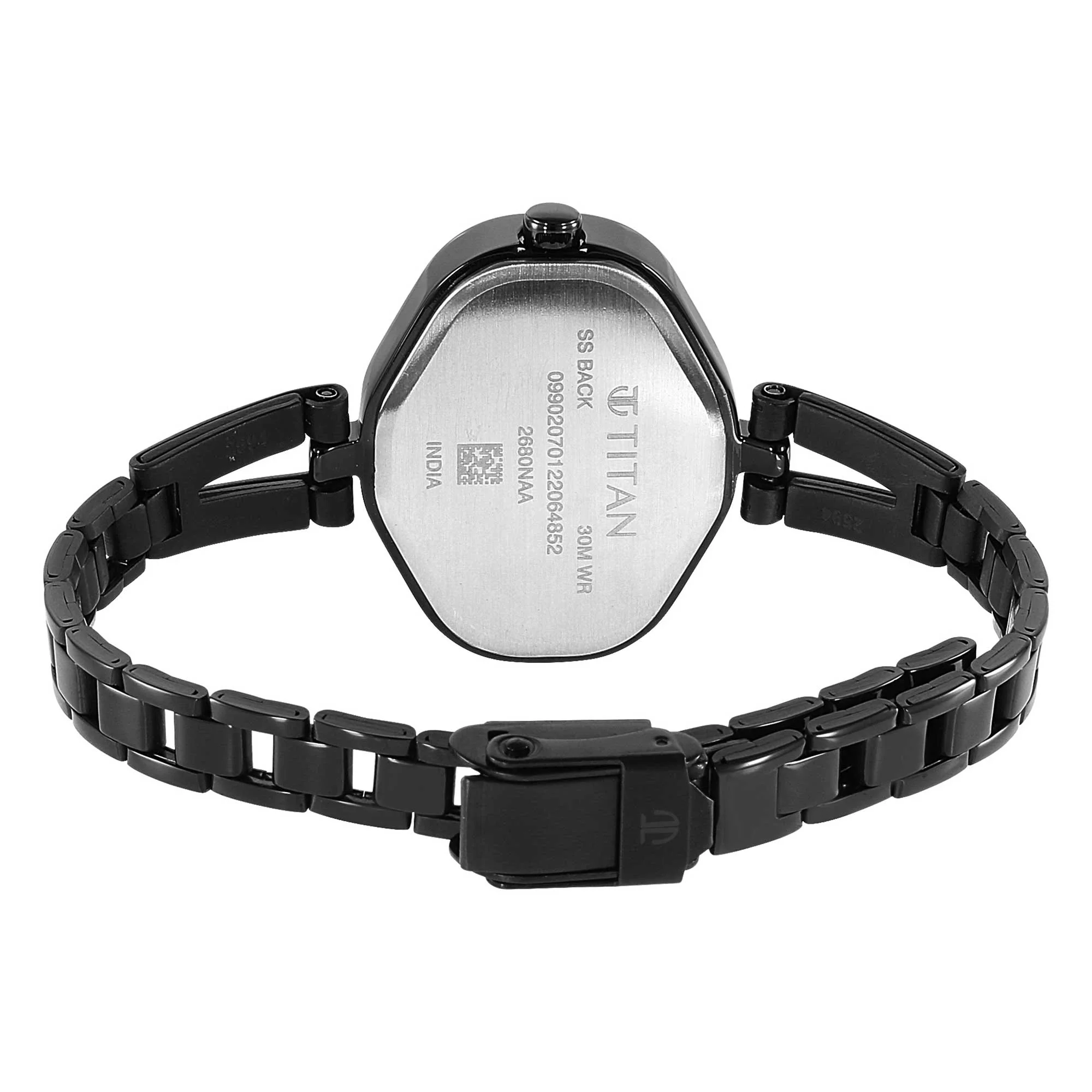 Women Karishma Black Dial Metal Strap Watch - Image 6