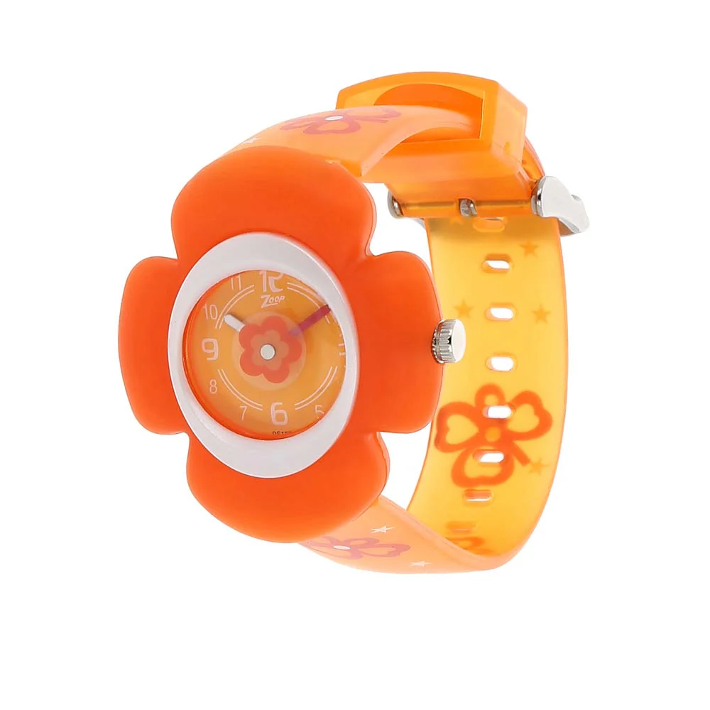 Zoop By Titan Quartz Analog Orange Dial PU Strap Watch for Kids - Image 2