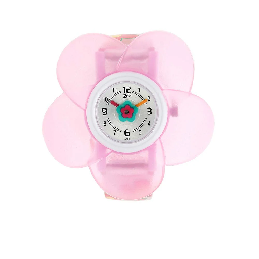 Zoop By Titan Quartz Analog Silver Dial PU Strap Watch for Kids
