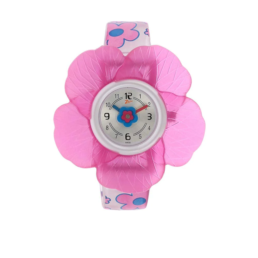Zoop By Titan Quartz Analog Silver Dial PU Strap Watch for Kids