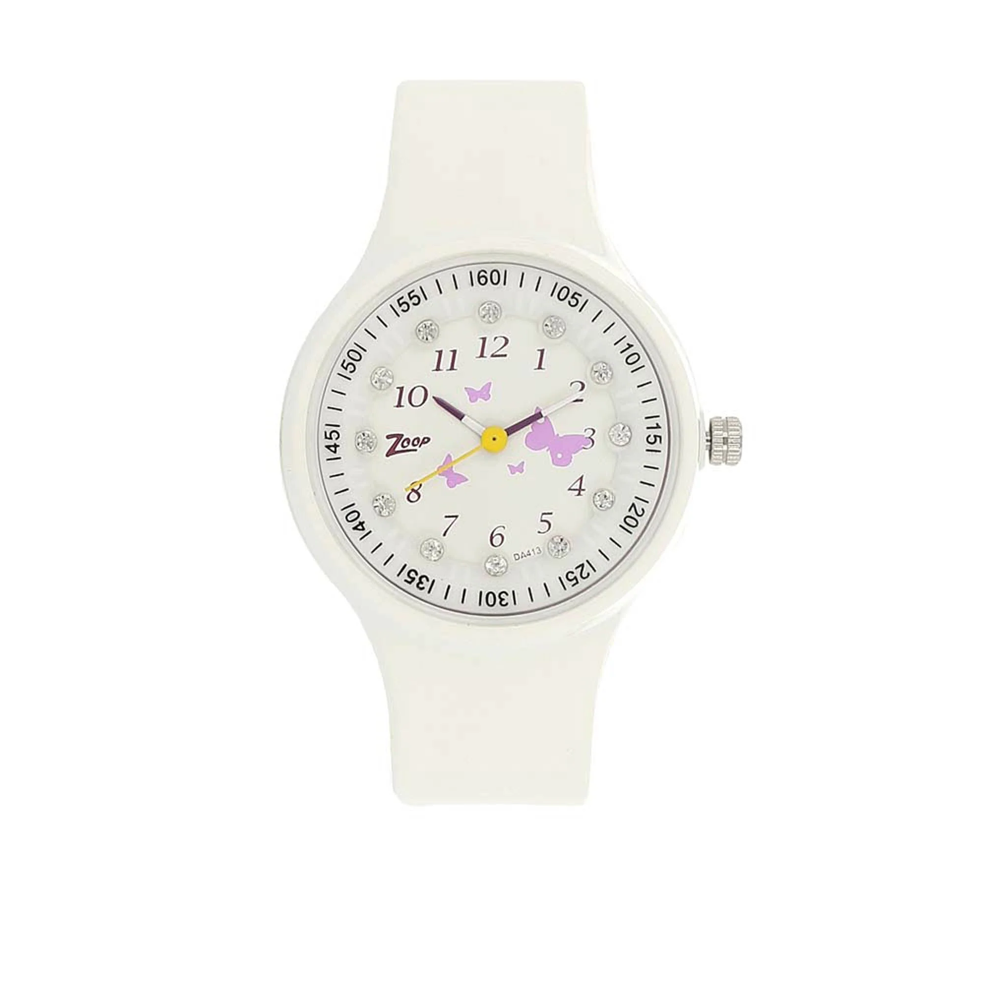 Zoop By Titan Quartz Analog White Dial PU Strap Watch for Kids