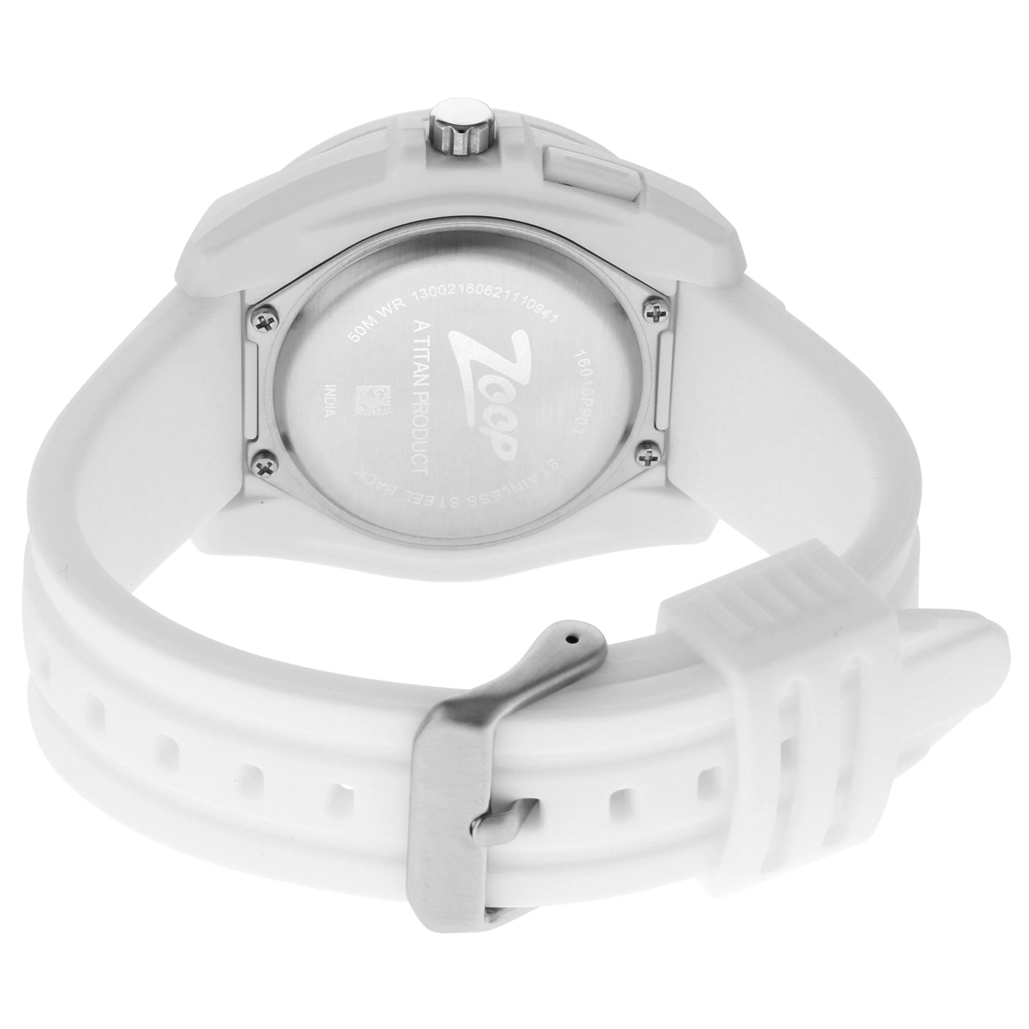 Zoop By Titan Quartz Analog White Dial Silicone Strap Watch for Kids - Image 4